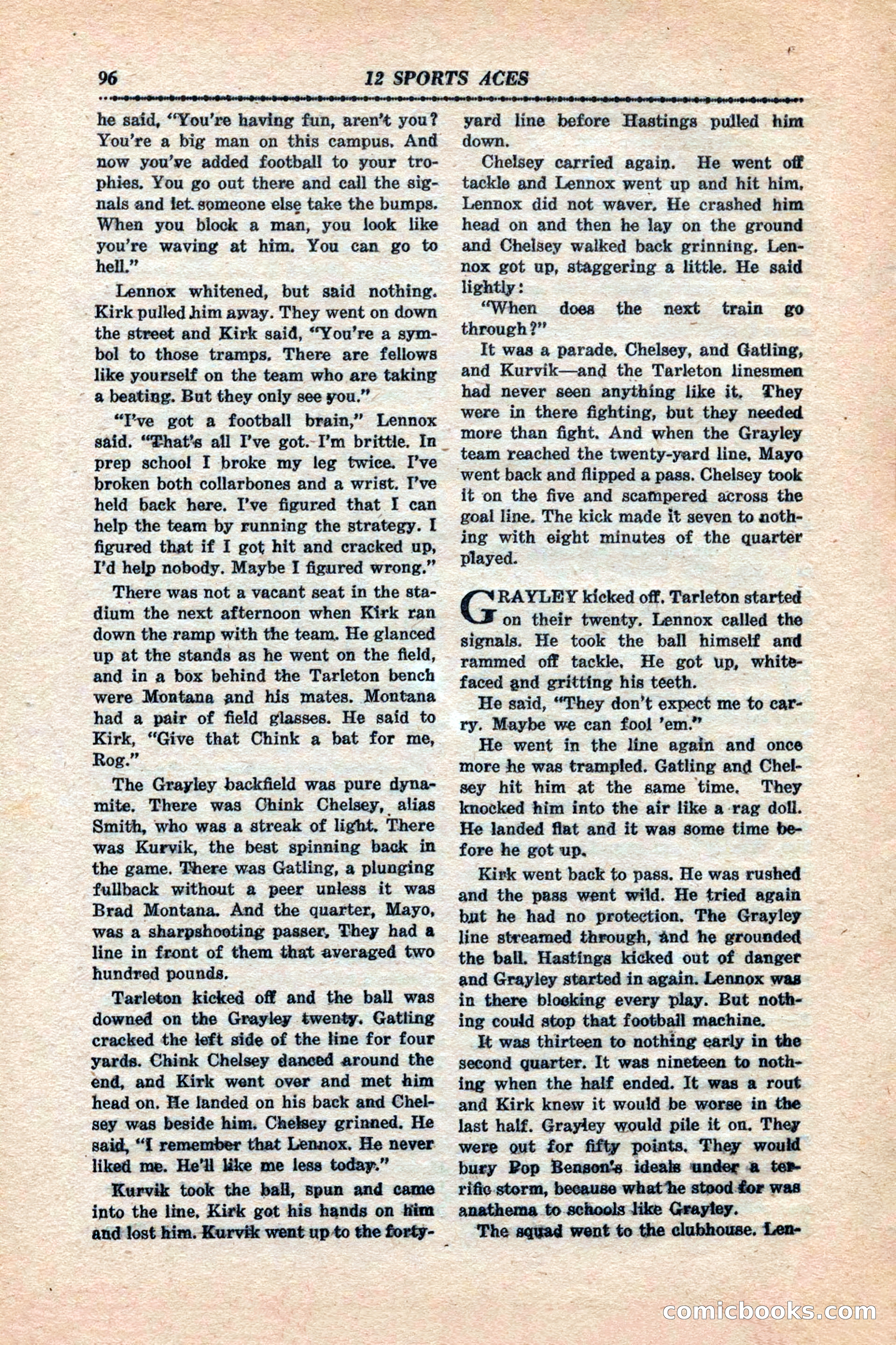 12 Sports Aces, January 1943 — page 98 of 116
