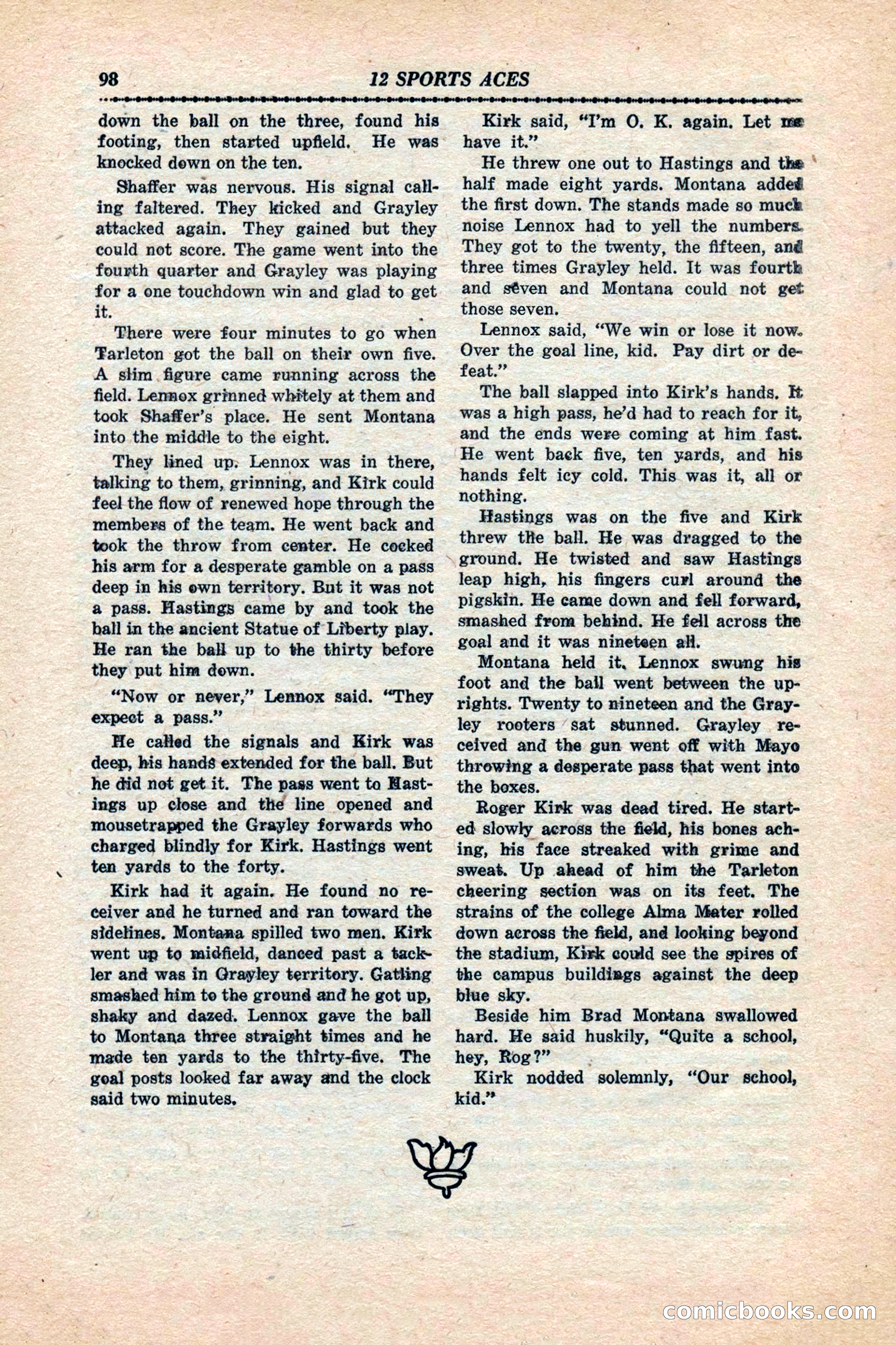 12 Sports Aces, January 1943 — page 100 of 116