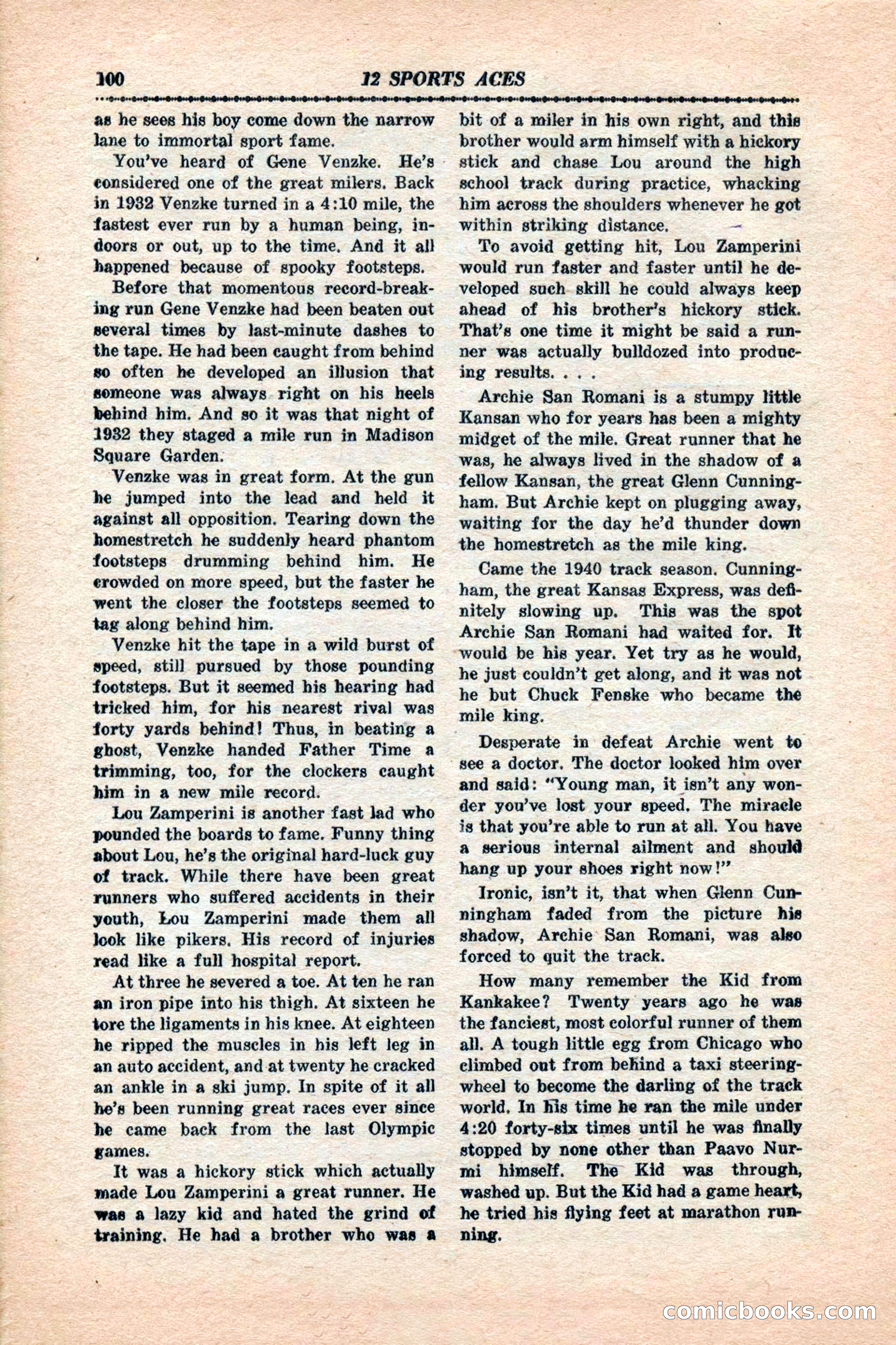 12 Sports Aces, January 1943 — page 102 of 116