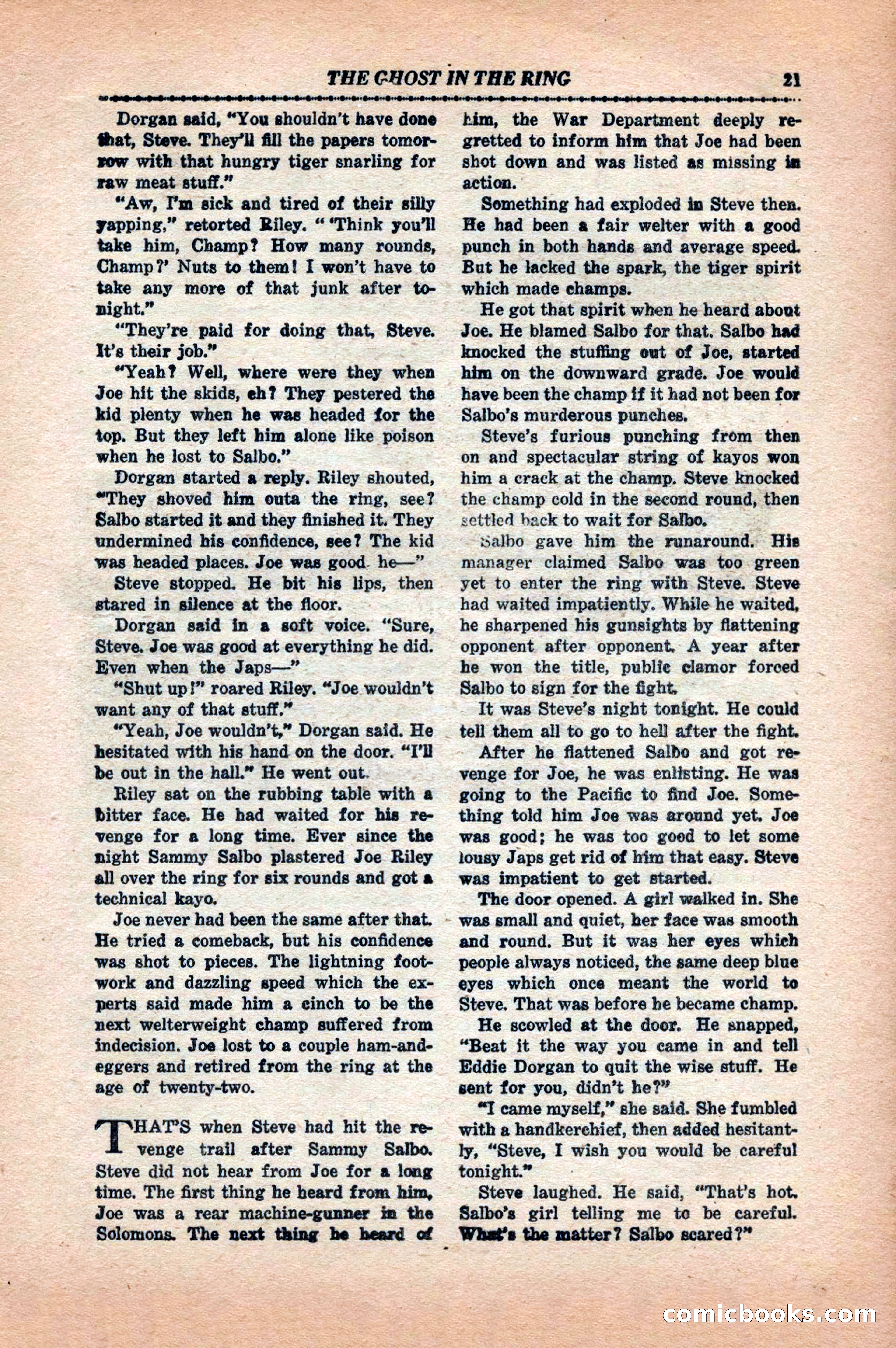 12 Sports Aces, May 1943 — page 23 of 100
