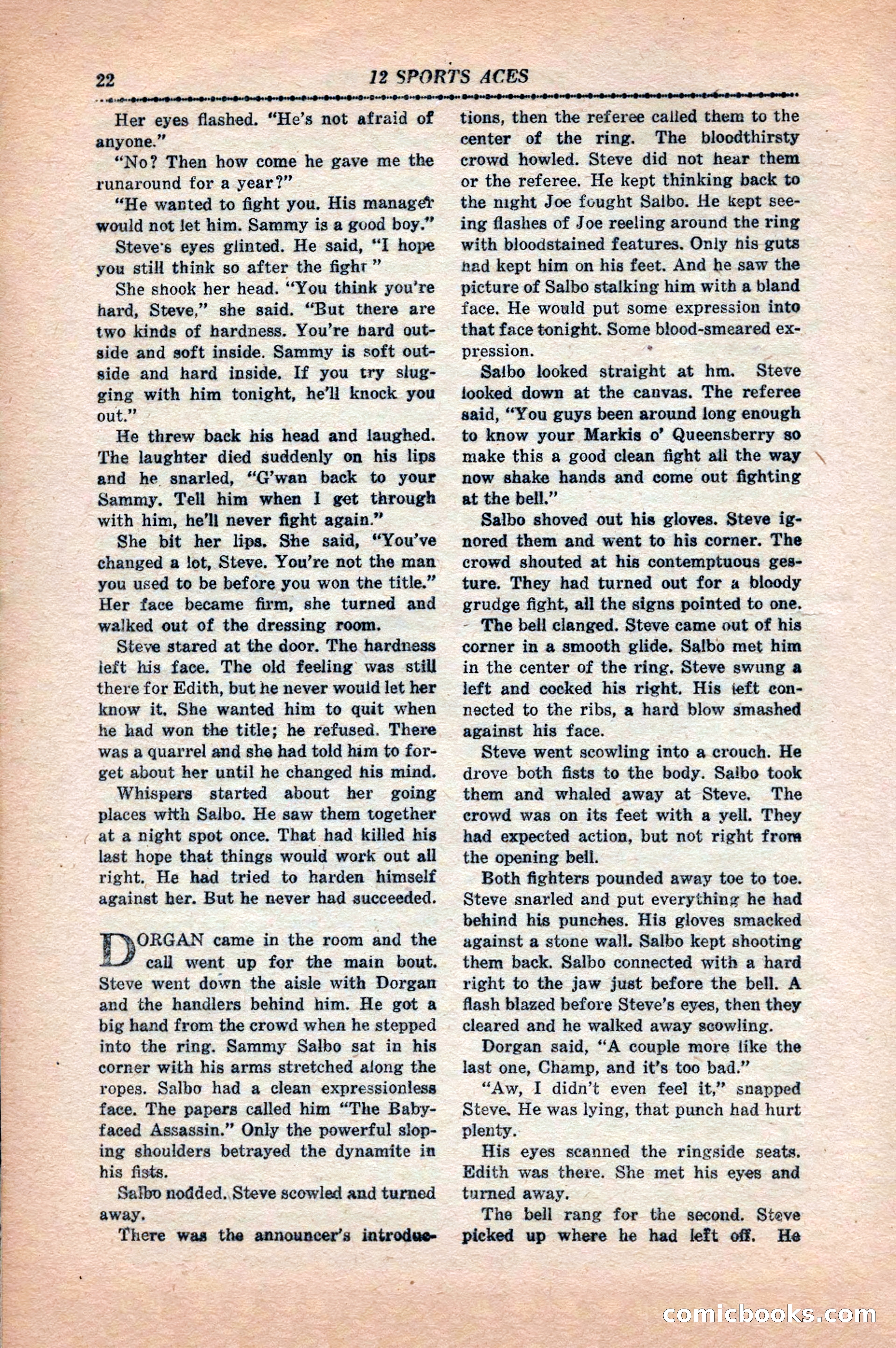 12 Sports Aces, May 1943 — page 24 of 100