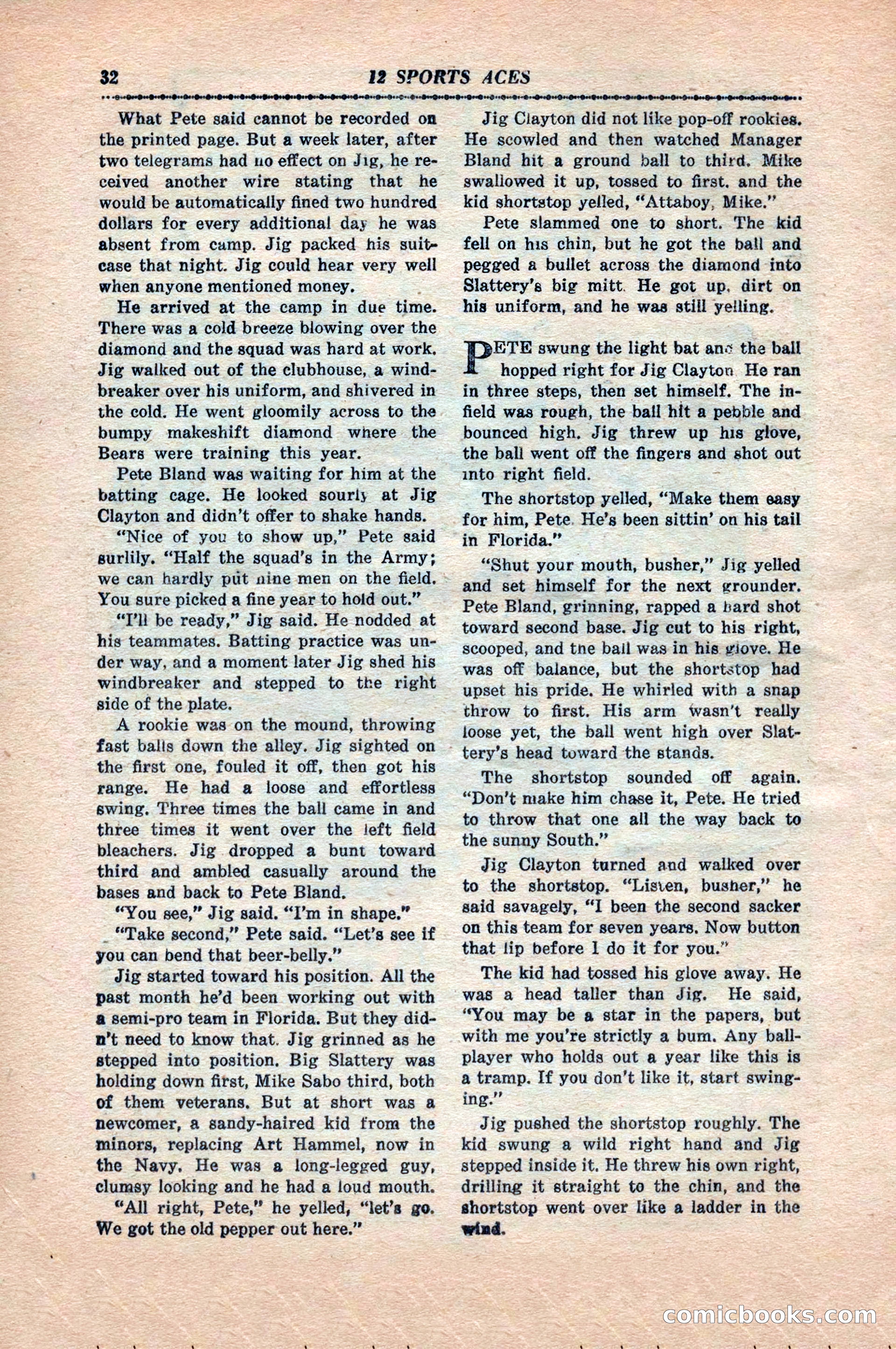 12 Sports Aces, May 1943 — page 34 of 100