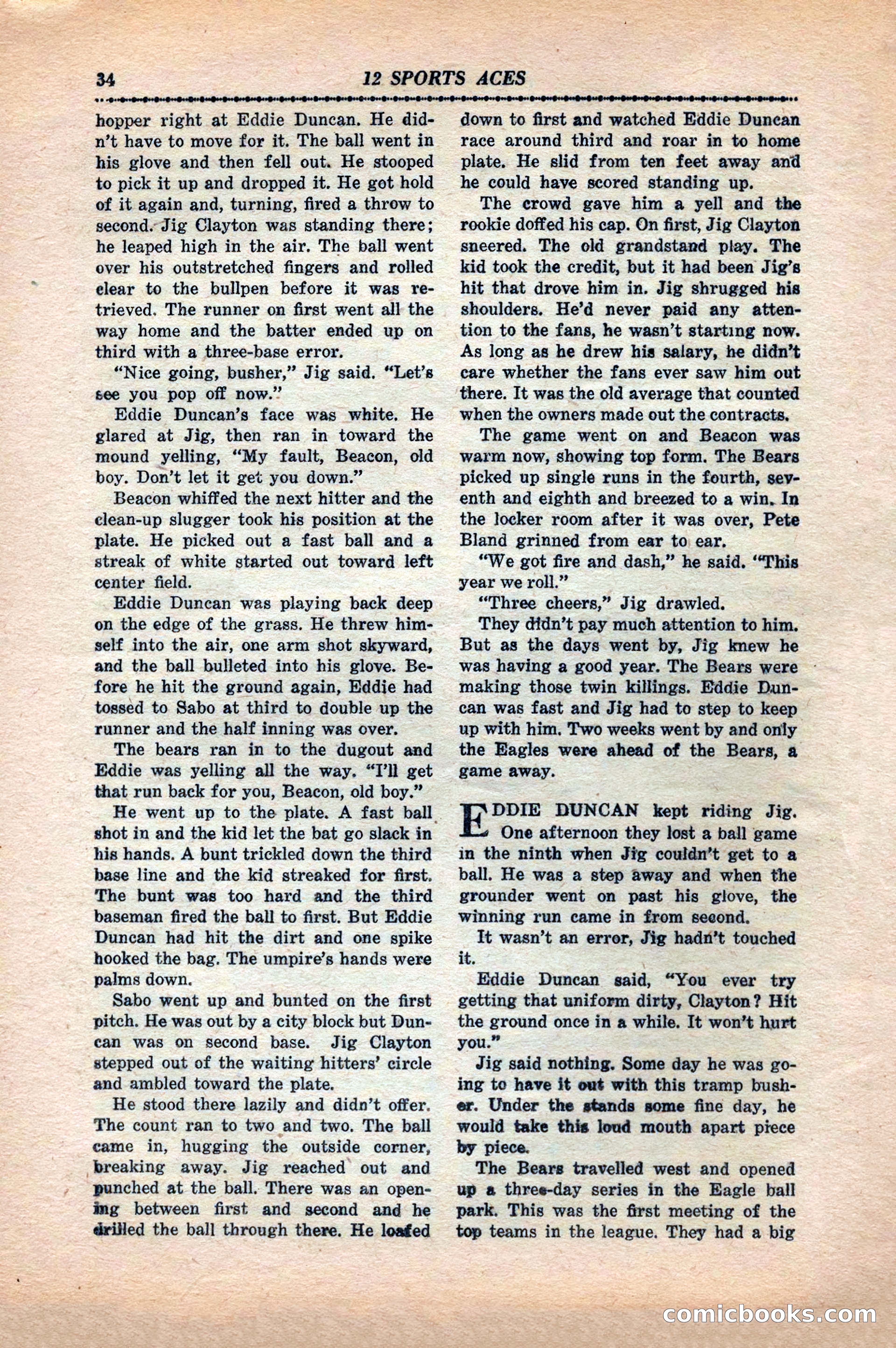 12 Sports Aces, May 1943 — page 36 of 100