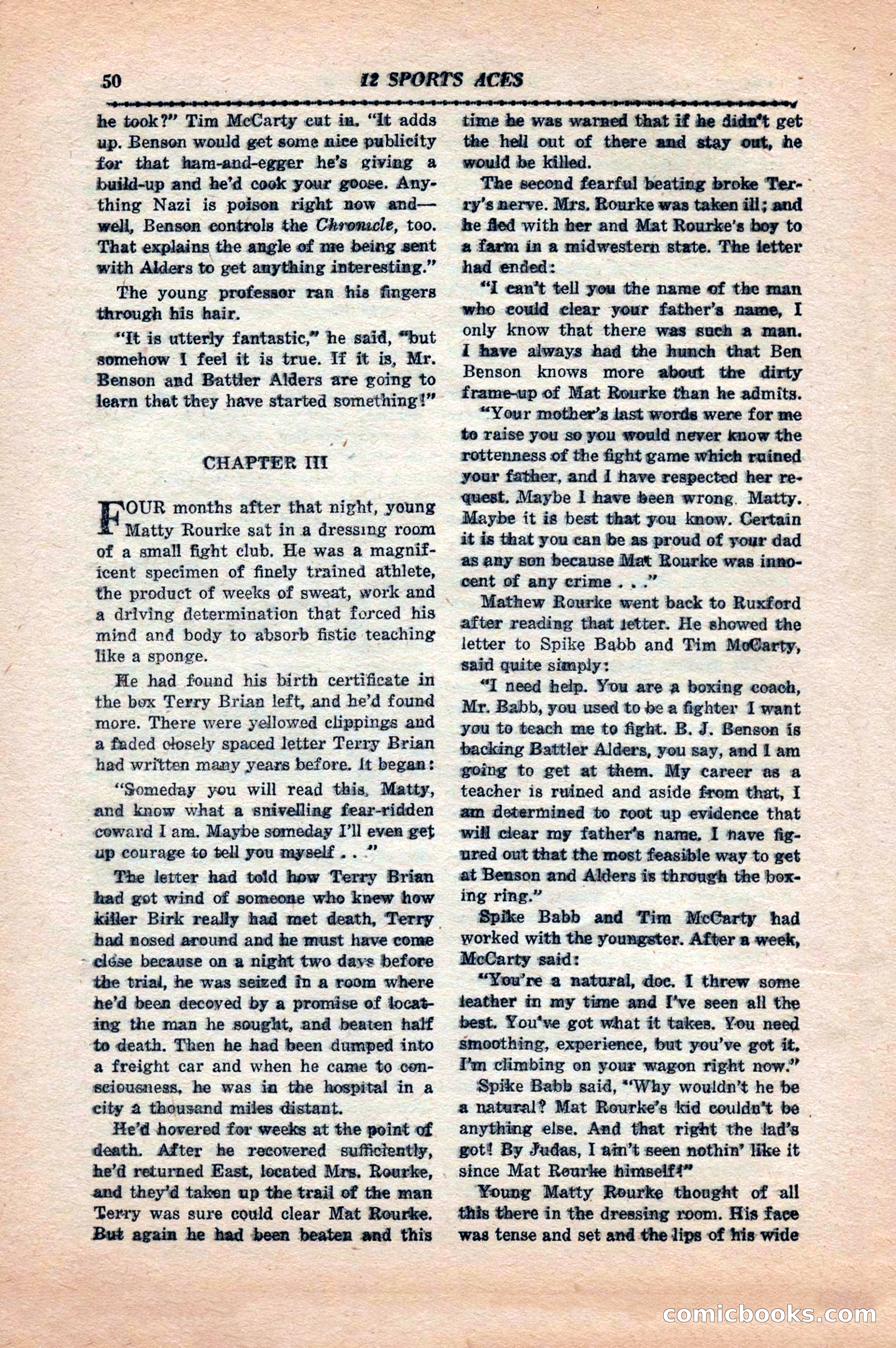 12 Sports Aces, May 1943 — page 52 of 100
