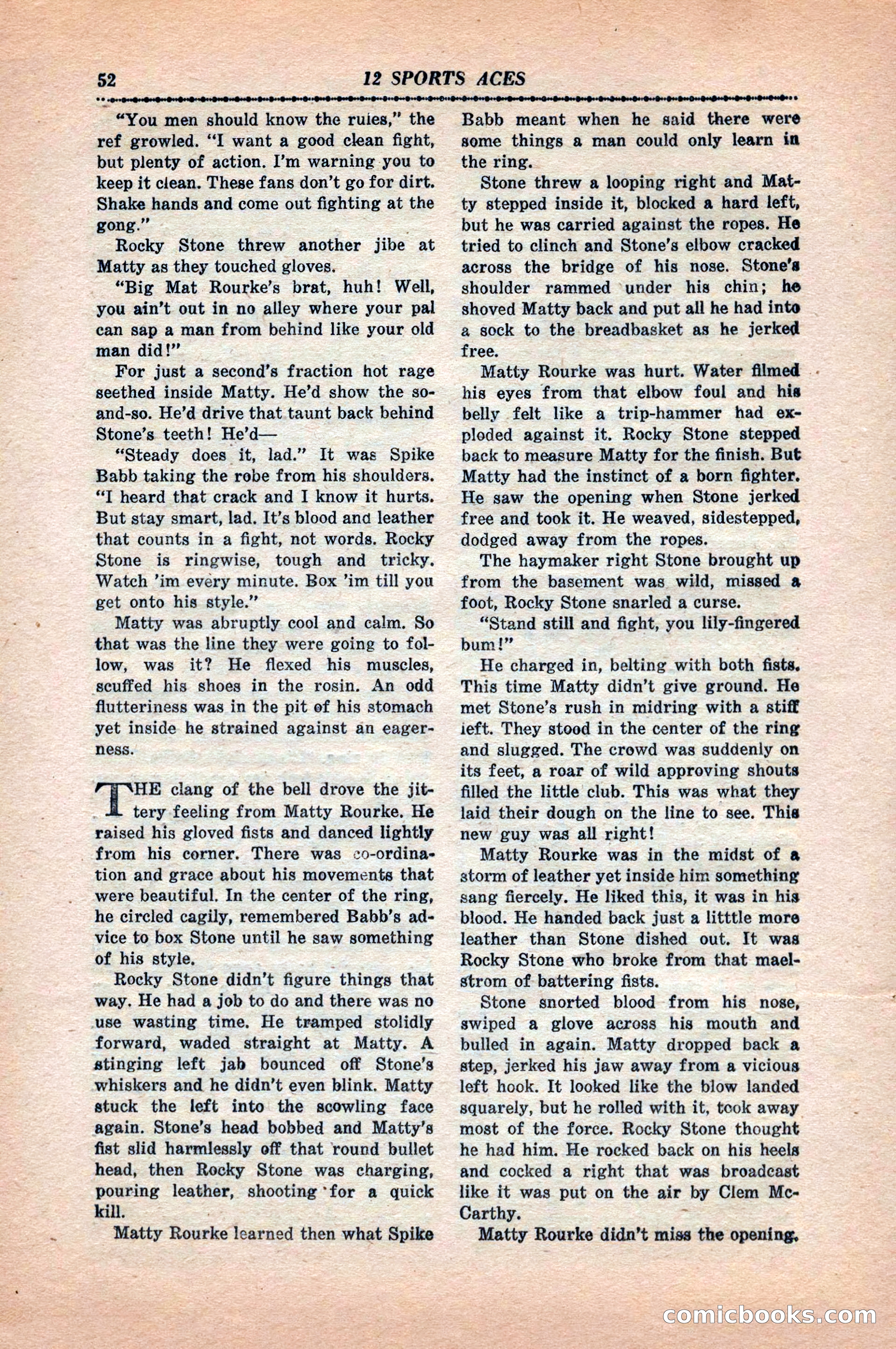 12 Sports Aces, May 1943 — page 54 of 100