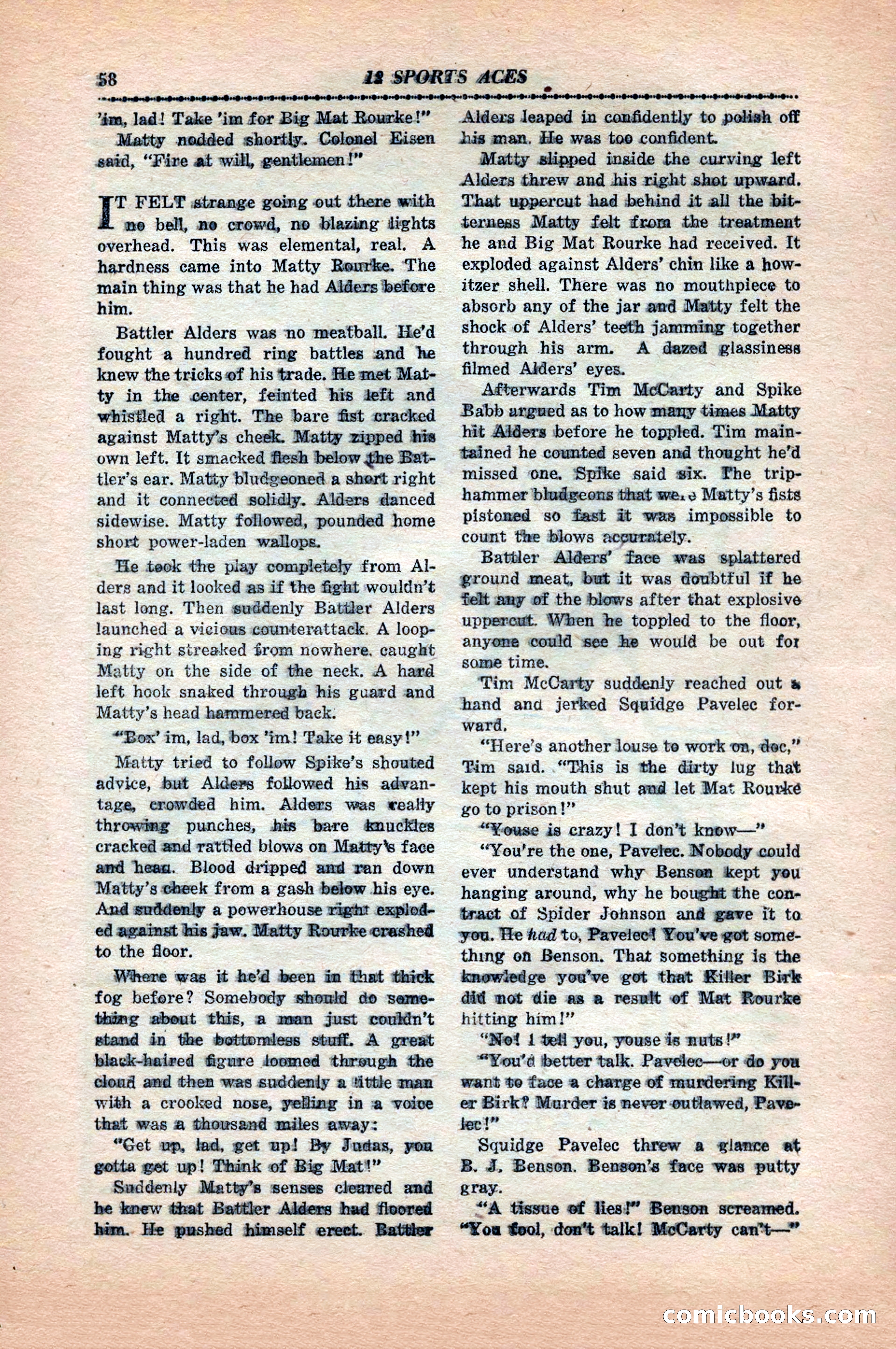 12 Sports Aces, May 1943 — page 60 of 100