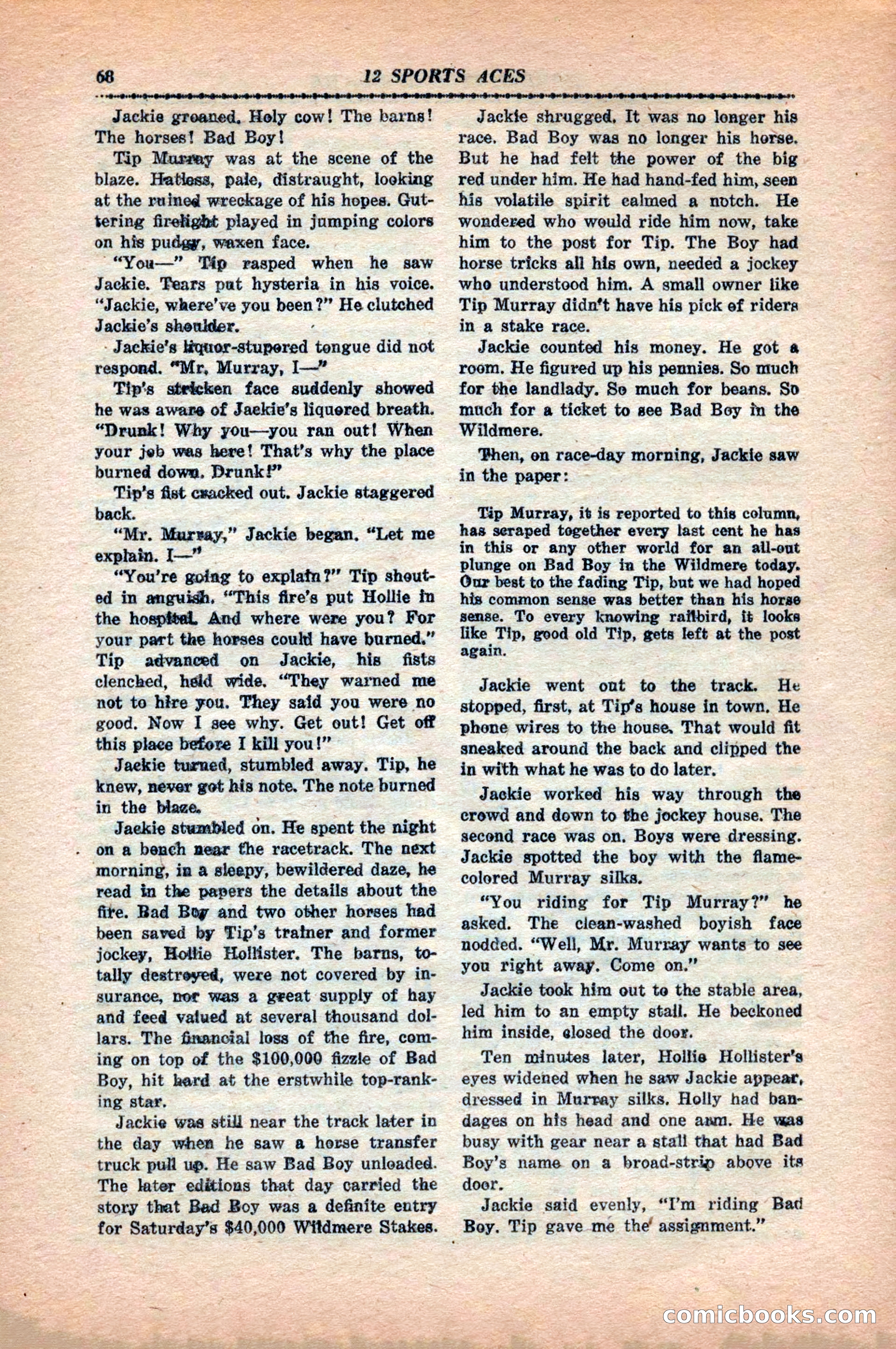 12 Sports Aces, May 1943 — page 70 of 100