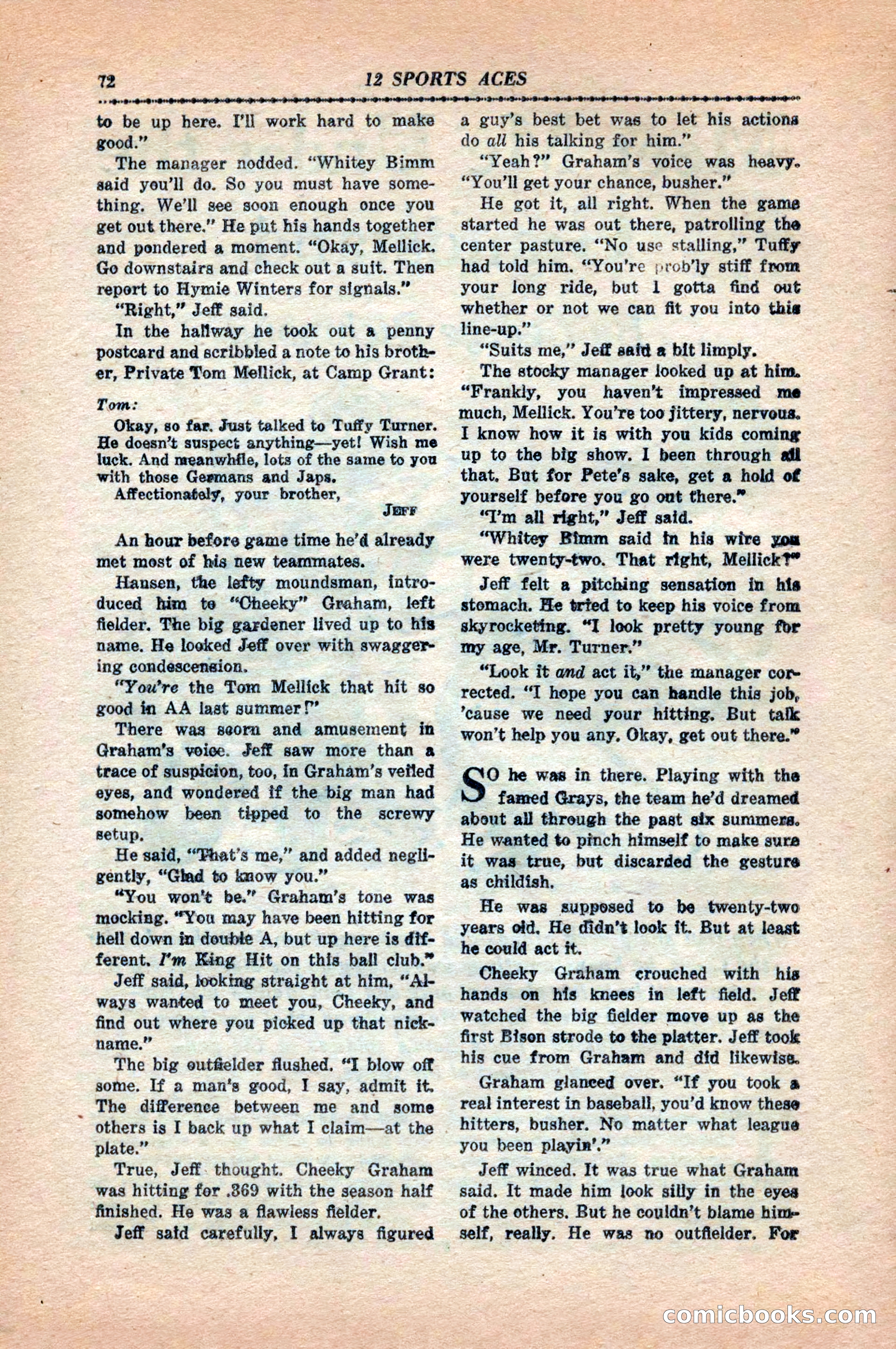 12 Sports Aces, May 1943 — page 74 of 100