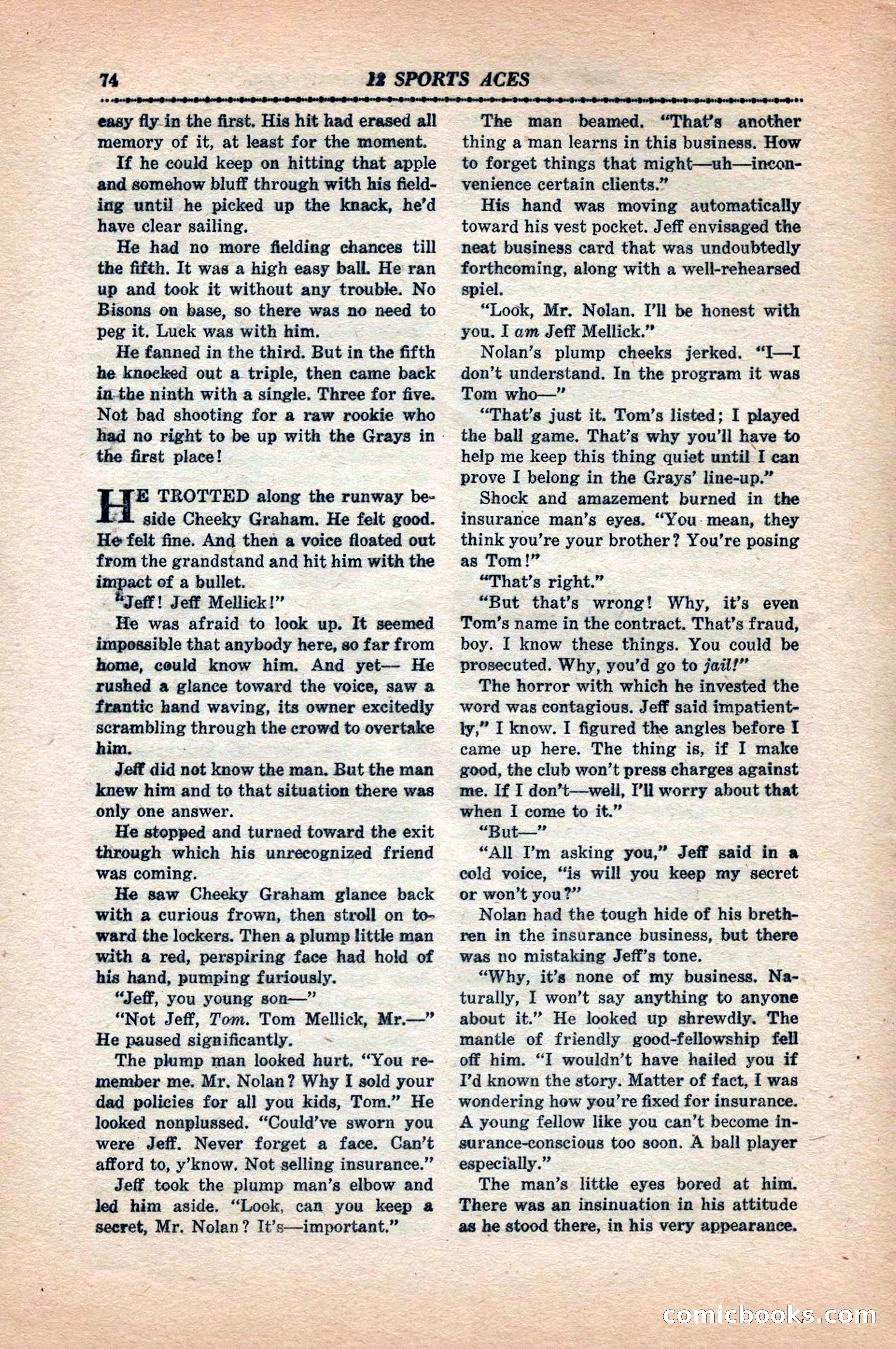 12 Sports Aces, May 1943 — page 76 of 100