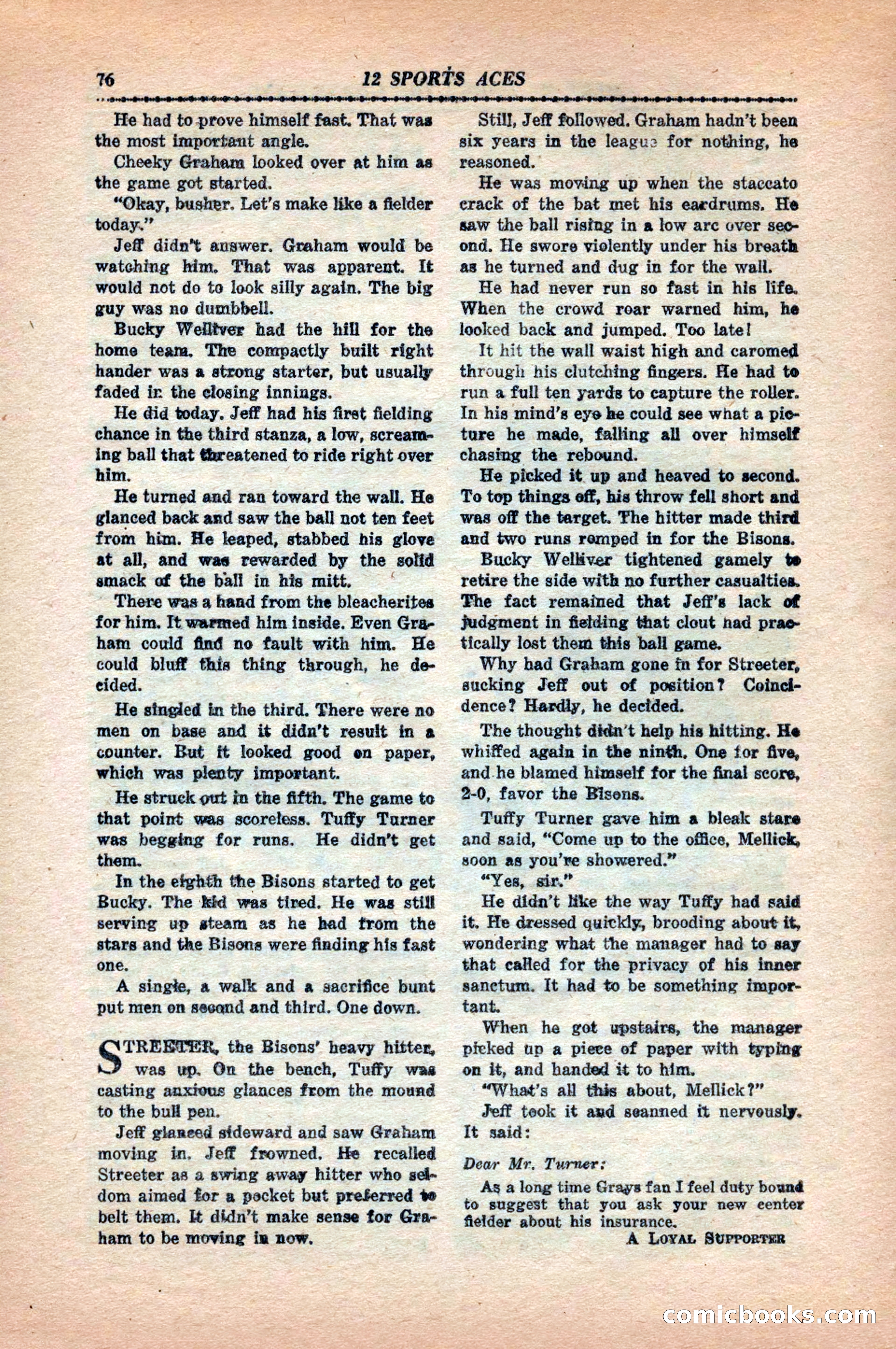 12 Sports Aces, May 1943 — page 78 of 100