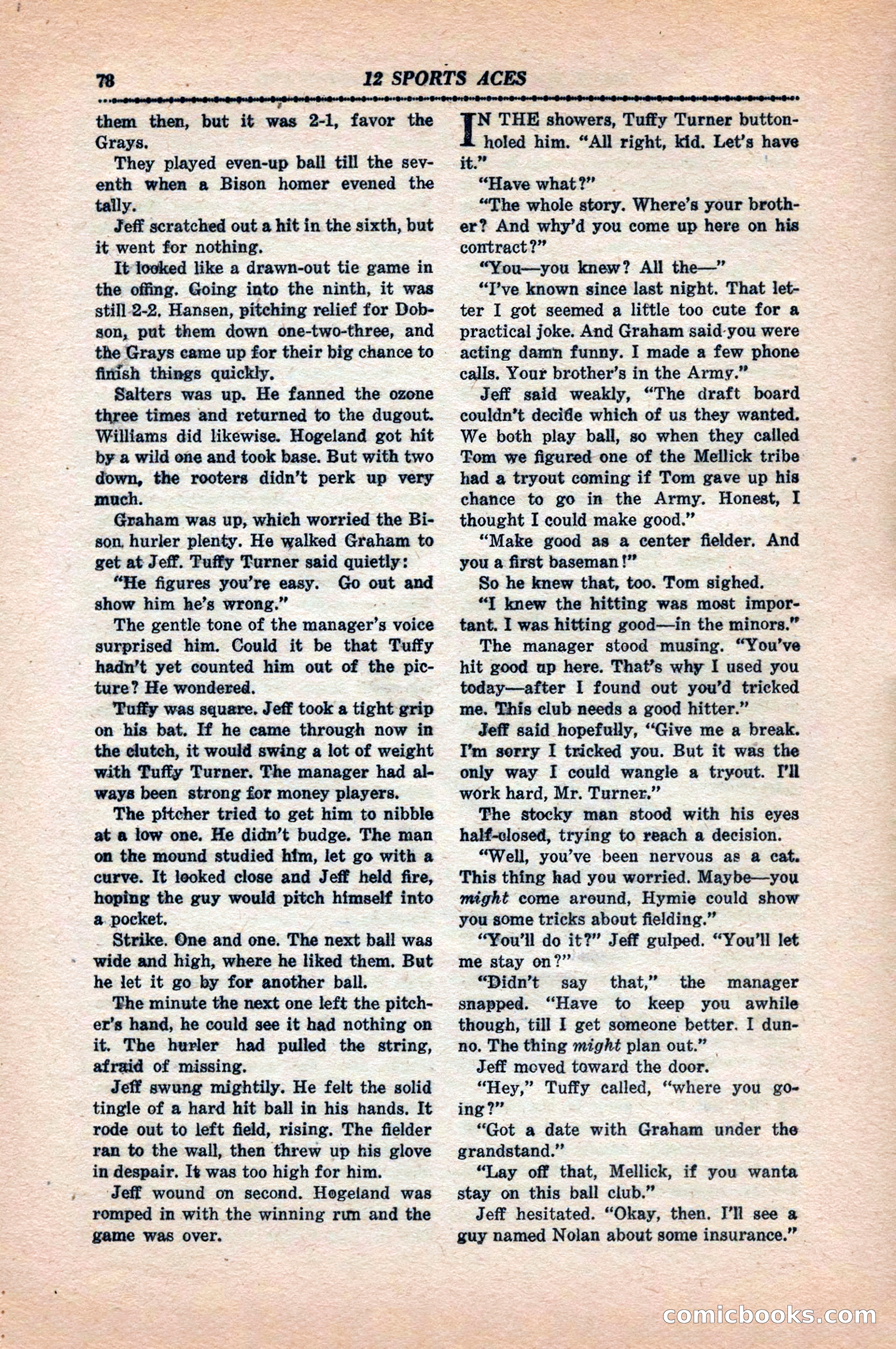 12 Sports Aces, May 1943 — page 80 of 100