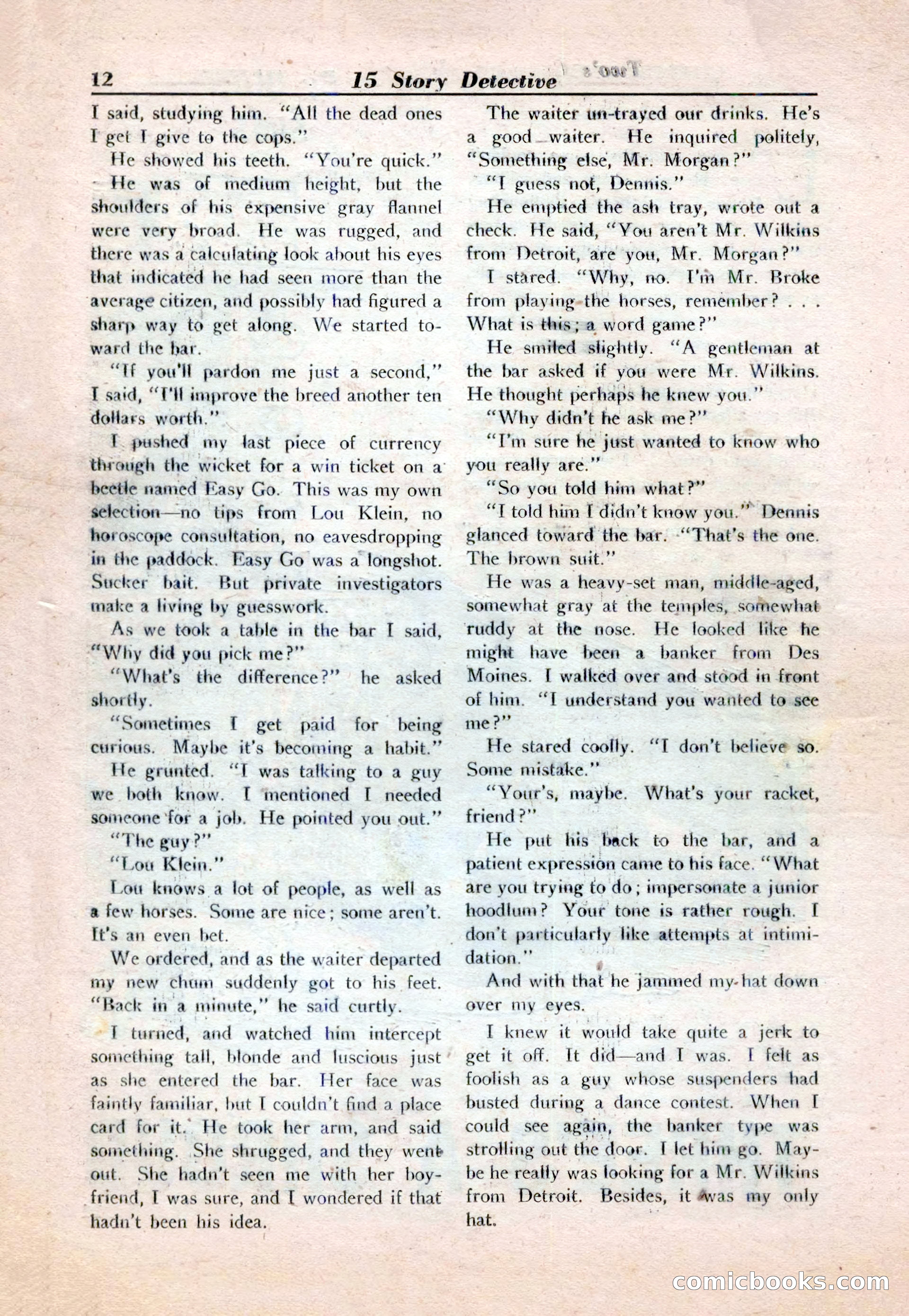 15 Story Detective, April 1950 — page 12 of 132