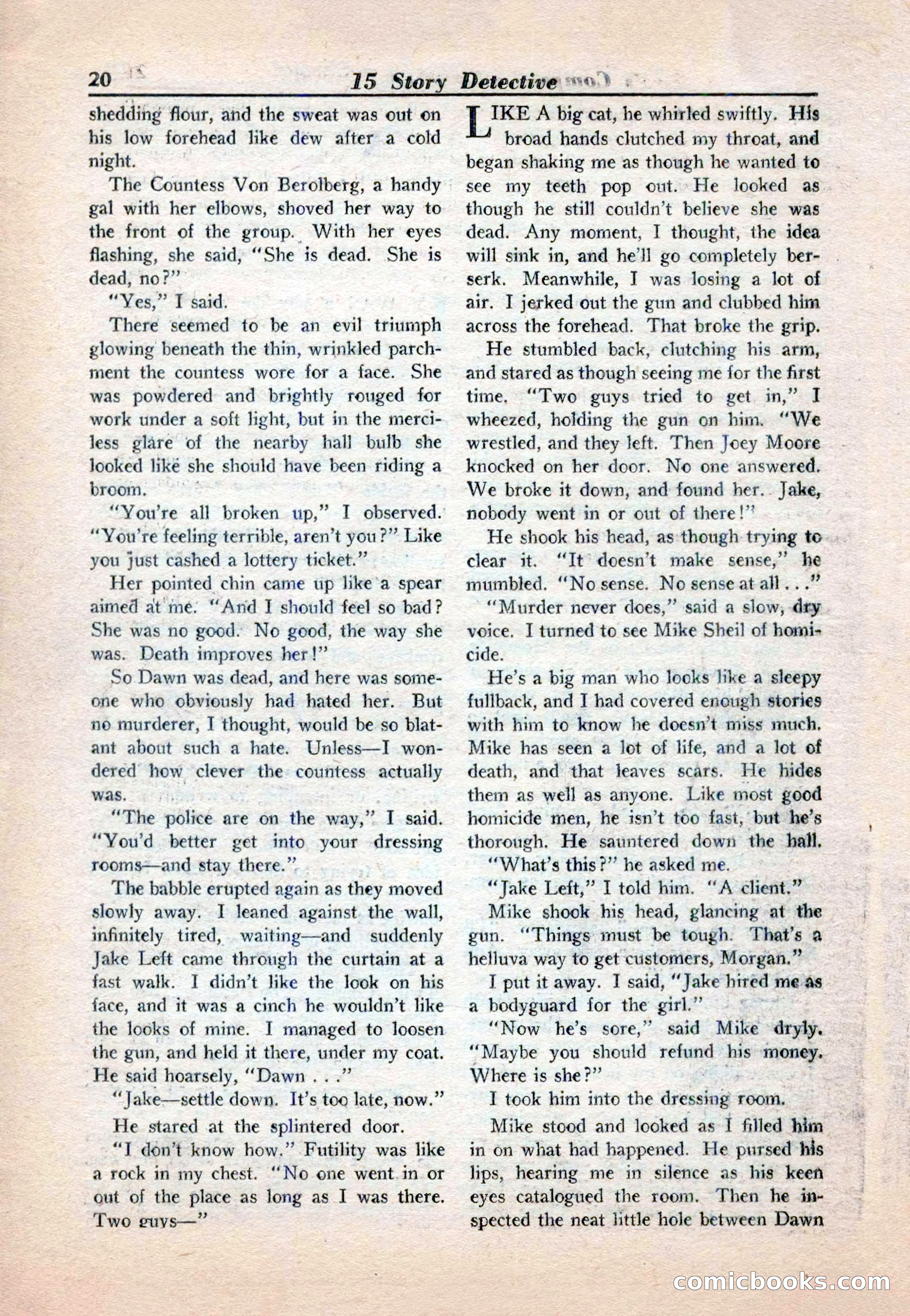 15 Story Detective, April 1950 — page 20 of 132