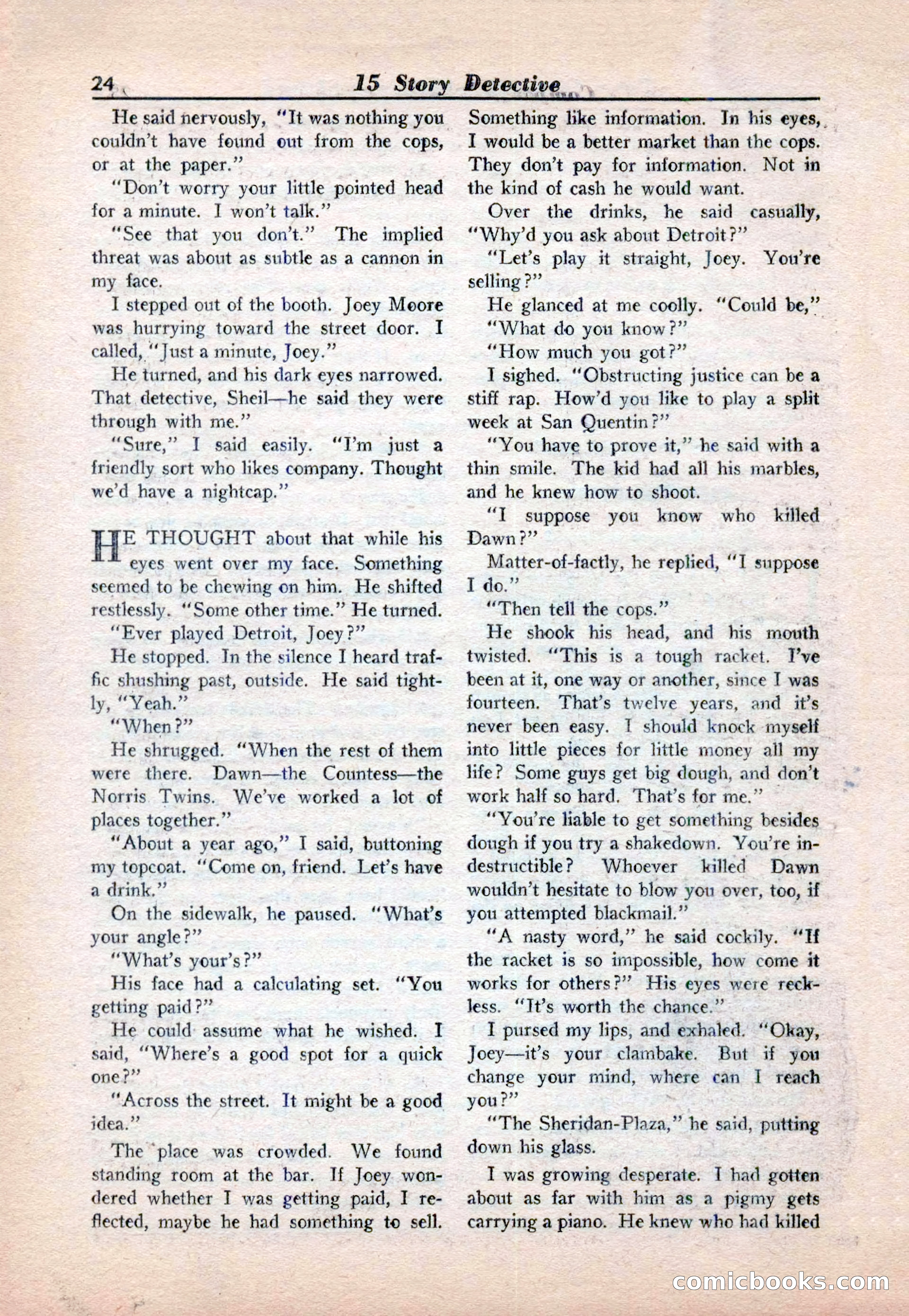 15 Story Detective, April 1950 — page 24 of 132