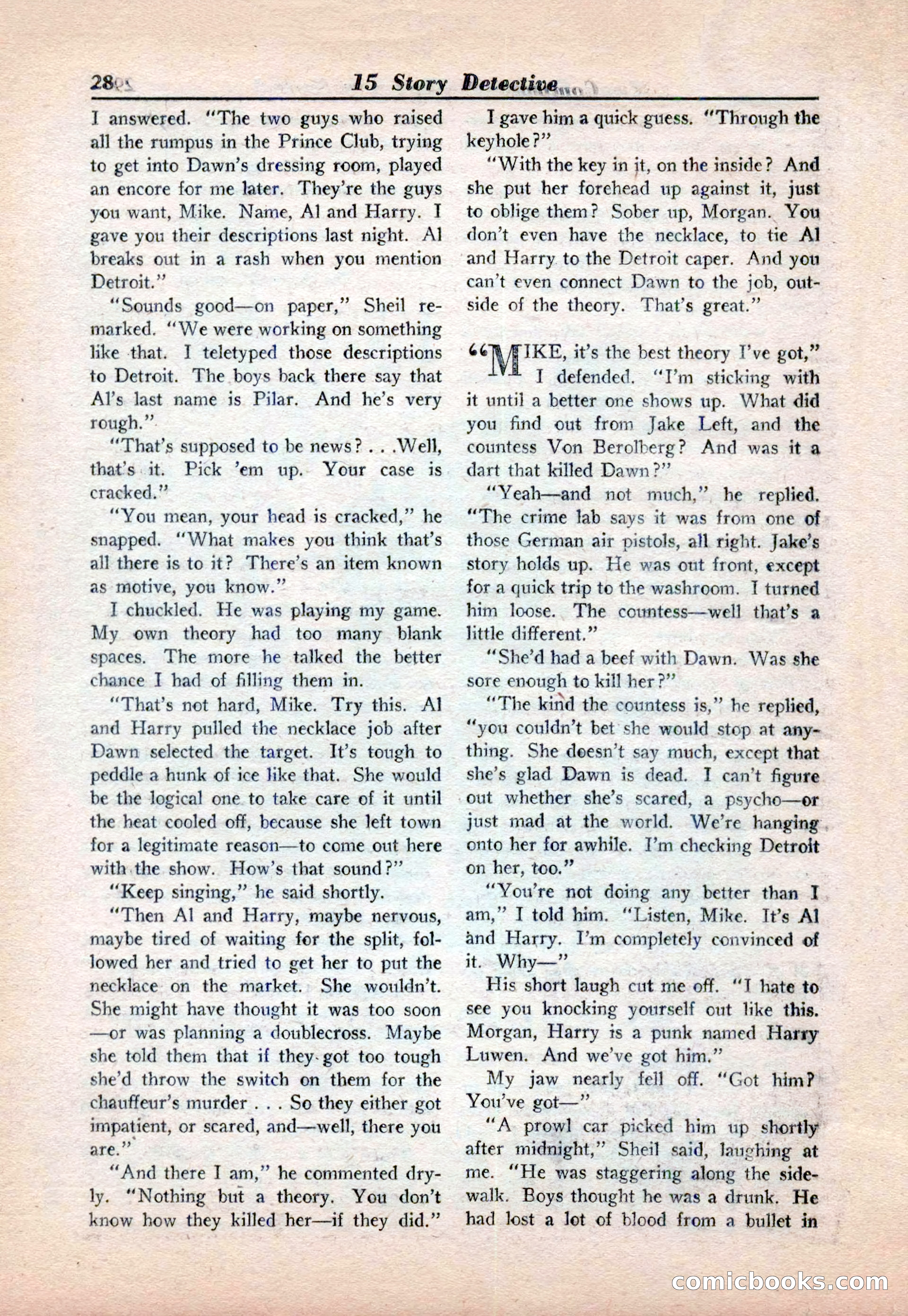 15 Story Detective, April 1950 — page 28 of 132