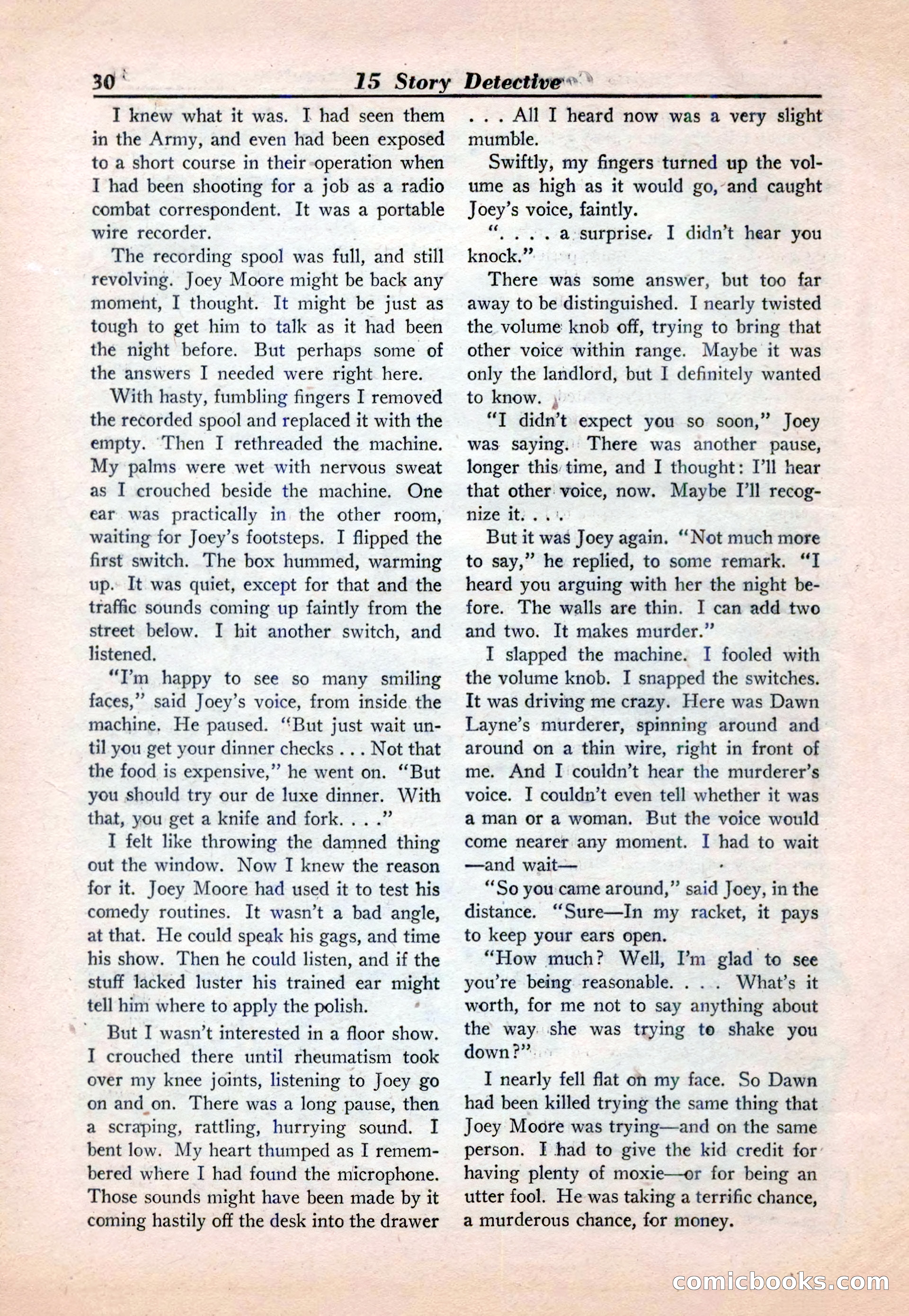 15 Story Detective, April 1950 — page 30 of 132