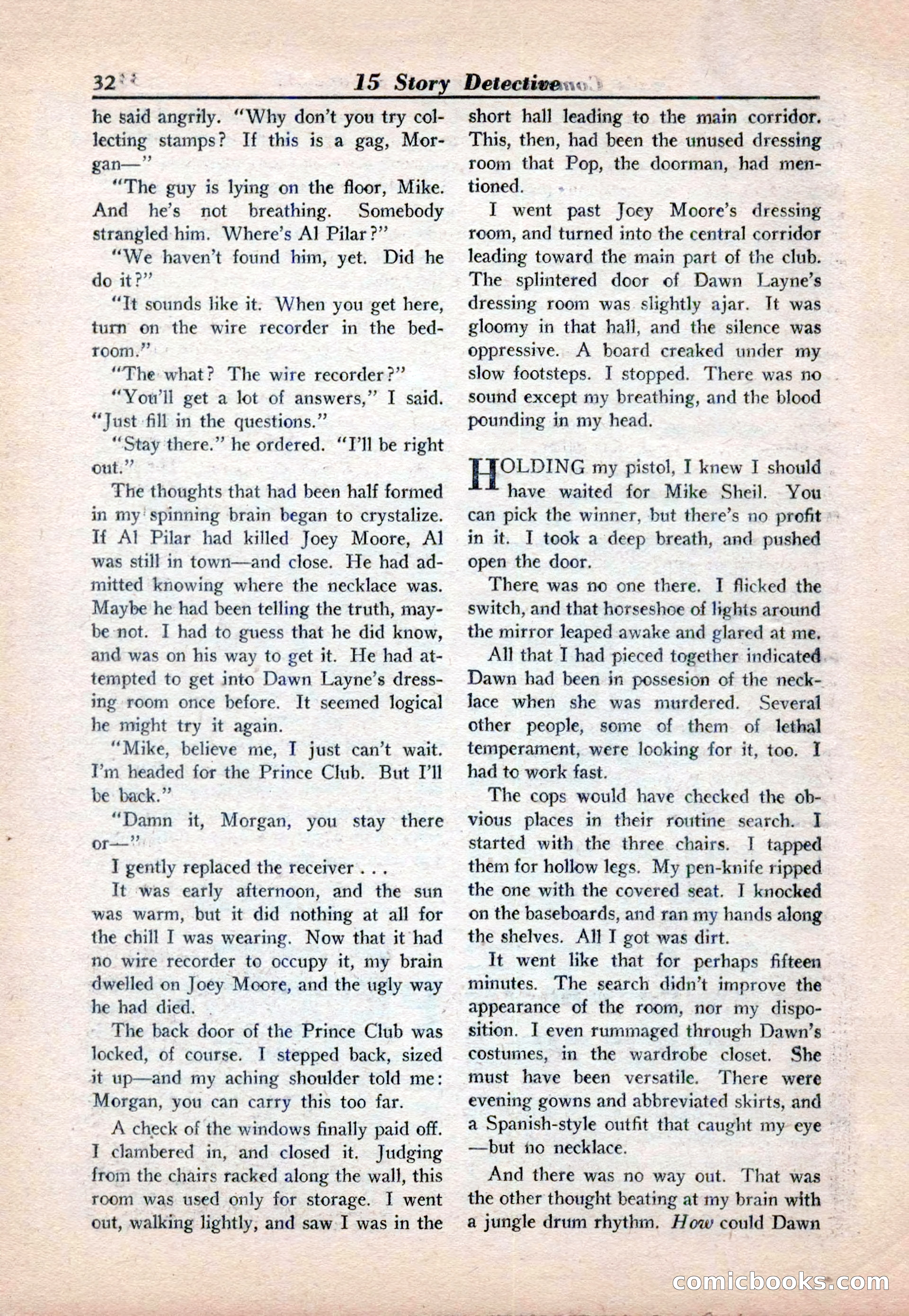 15 Story Detective, April 1950 — page 32 of 132
