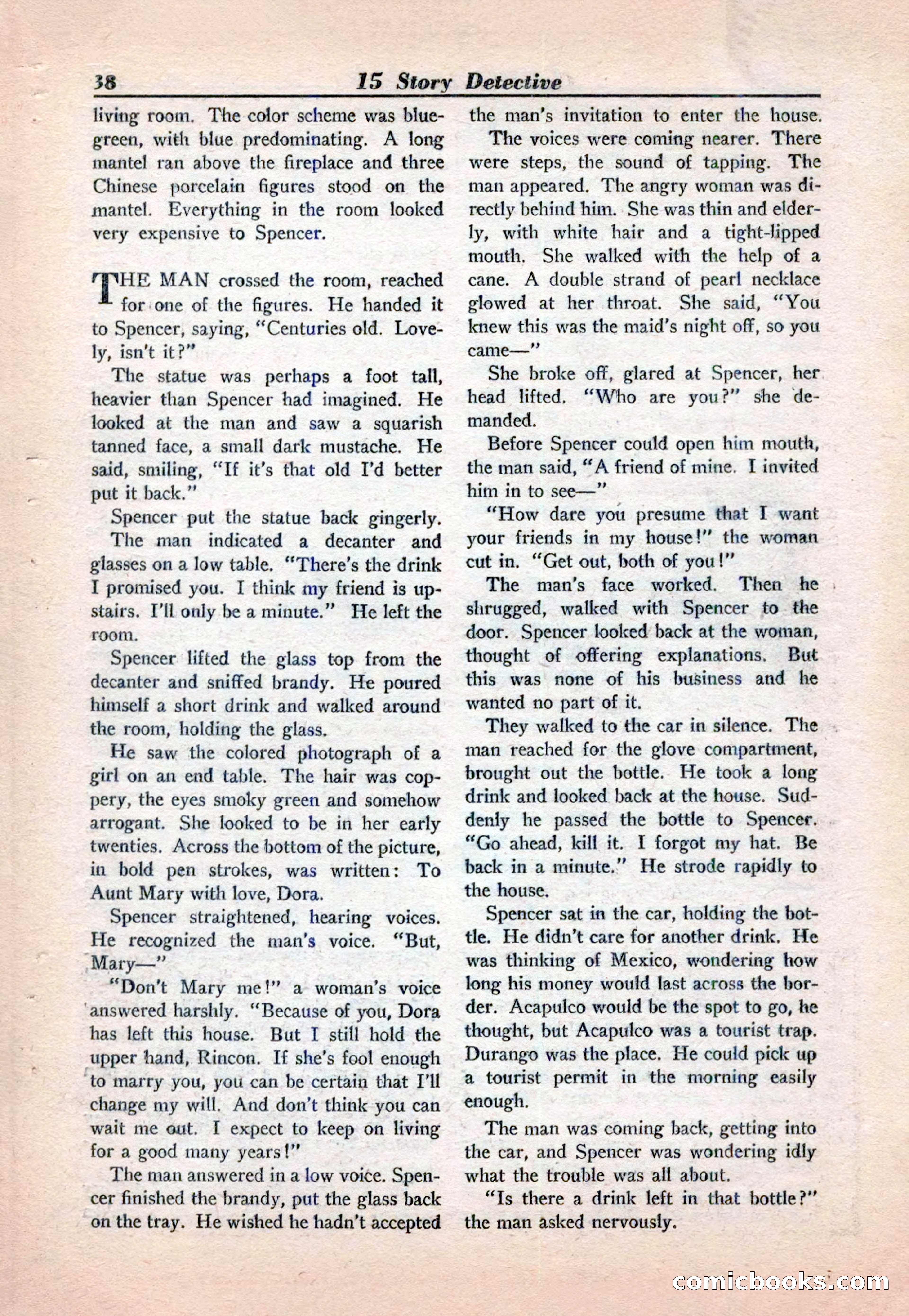 15 Story Detective, April 1950 — page 38 of 132