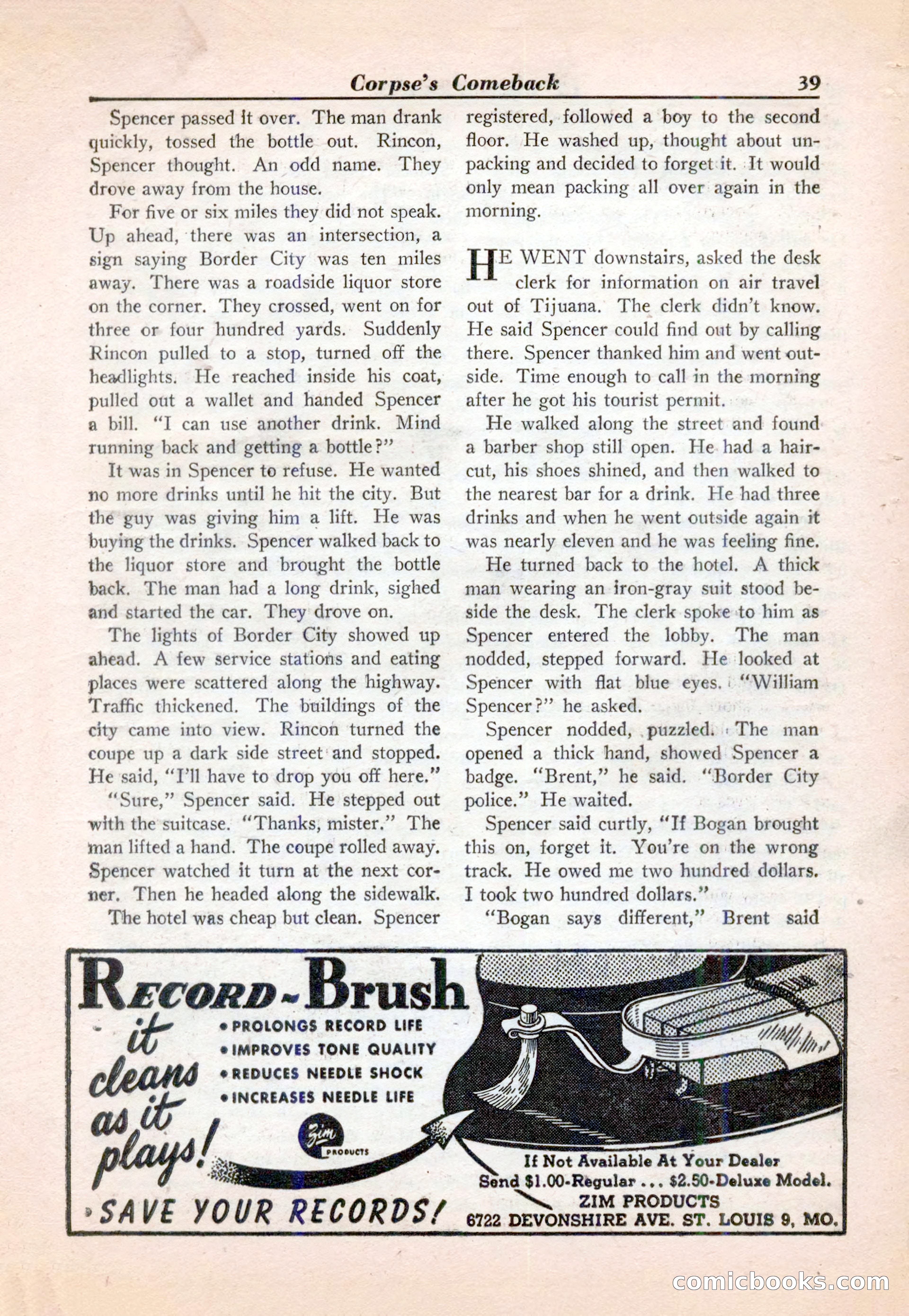 15 Story Detective, April 1950 — page 39 of 132
