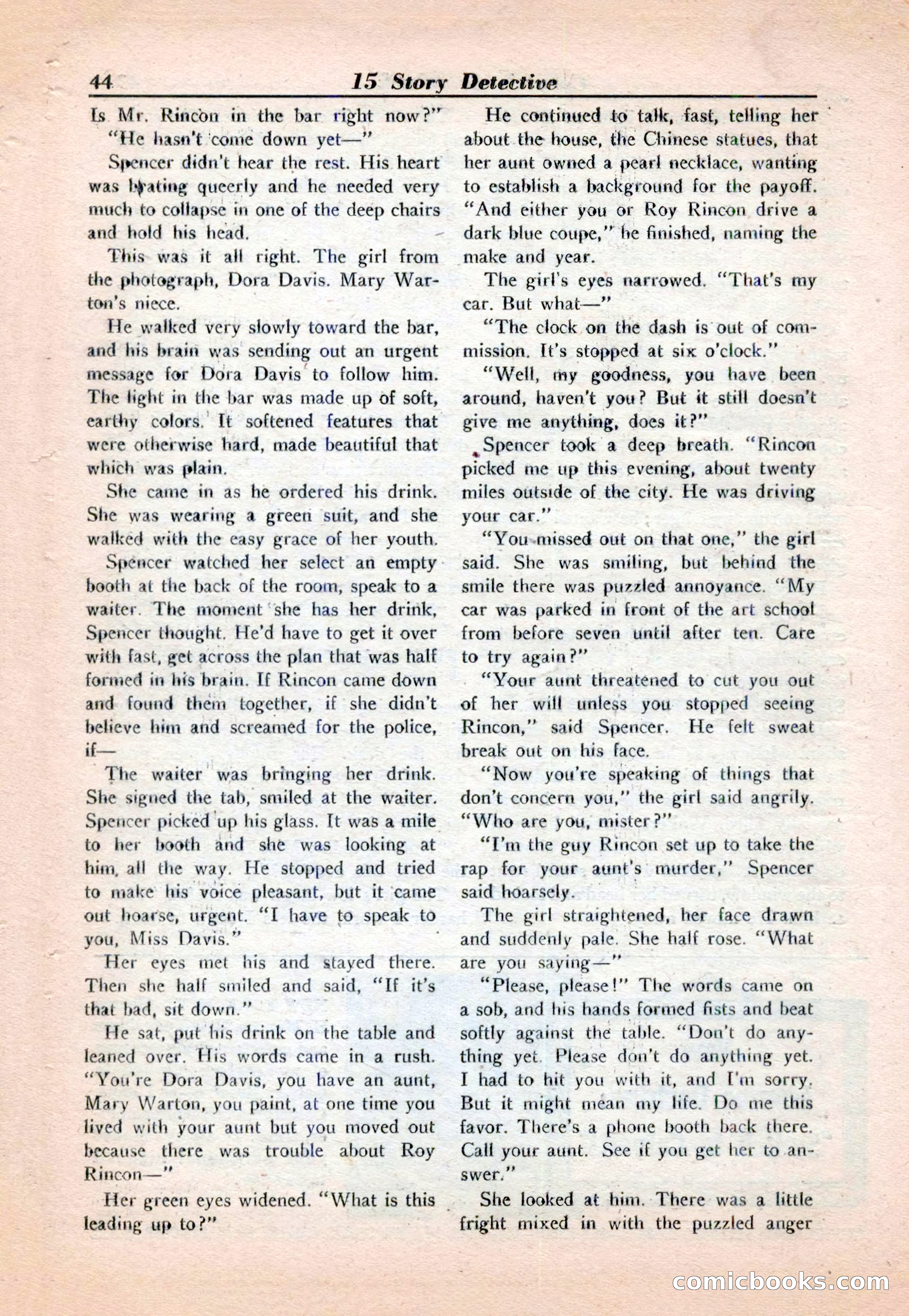 15 Story Detective, April 1950 — page 44 of 132