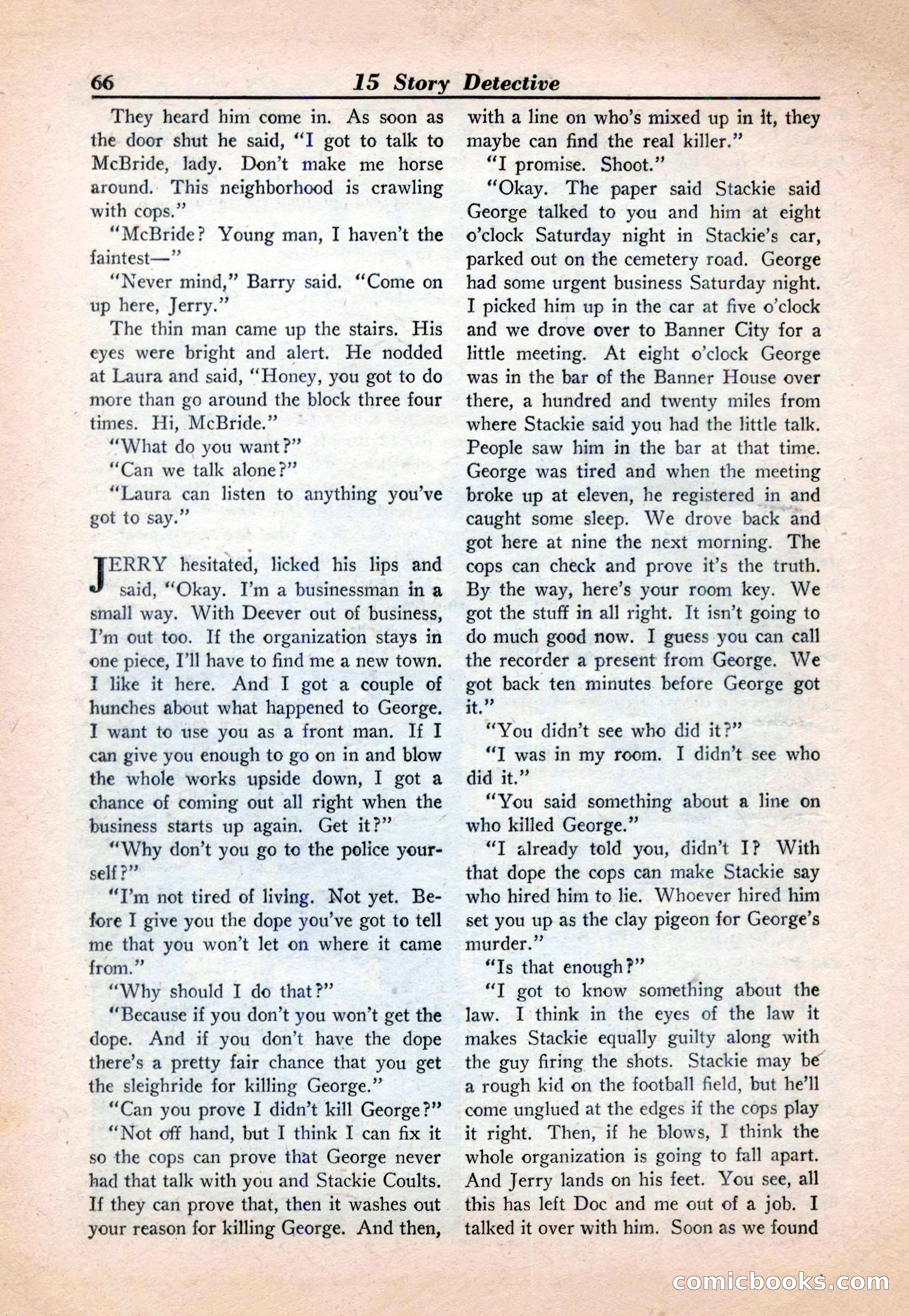 15 Story Detective, April 1950 — page 66 of 132
