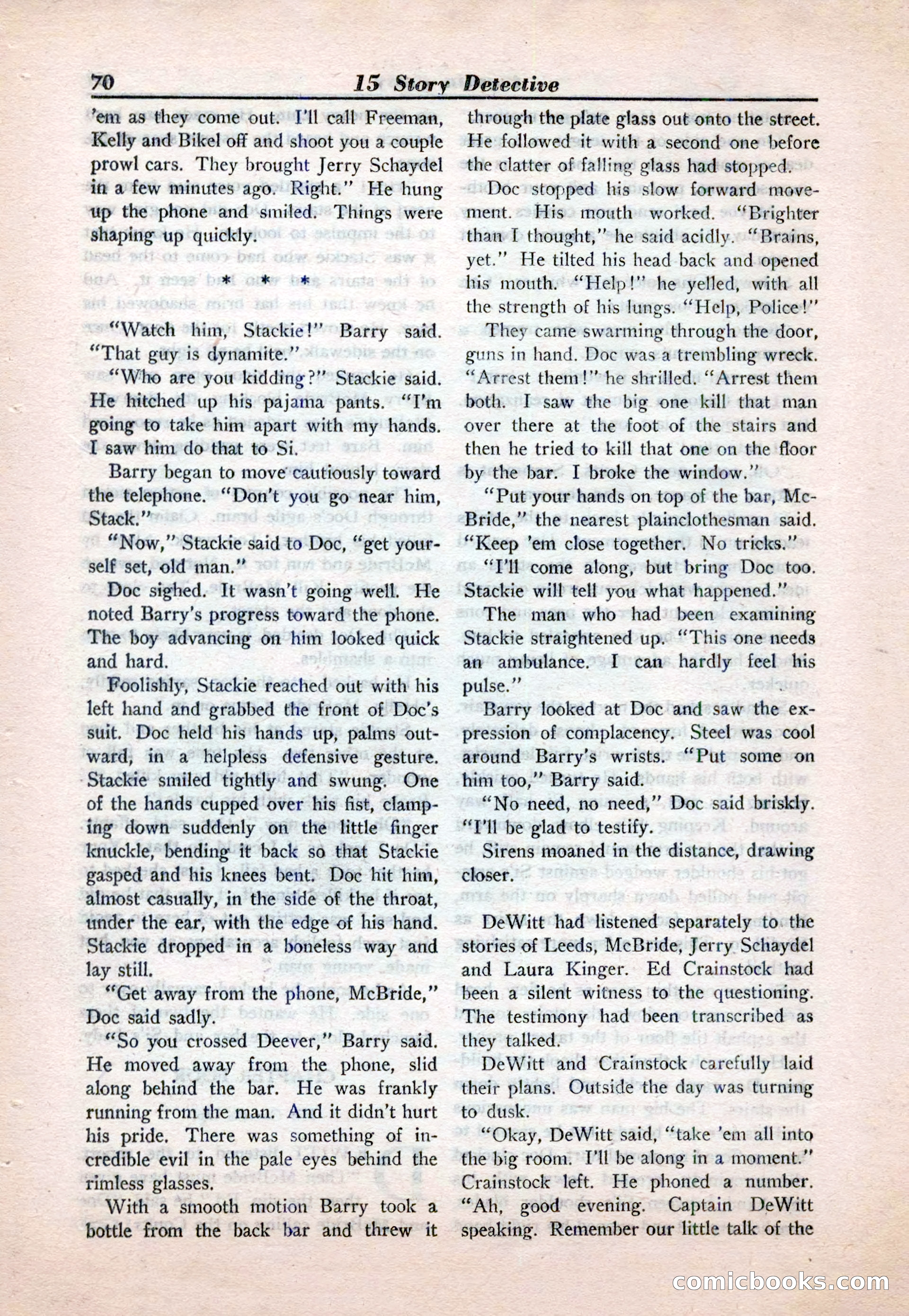 15 Story Detective, April 1950 — page 70 of 132