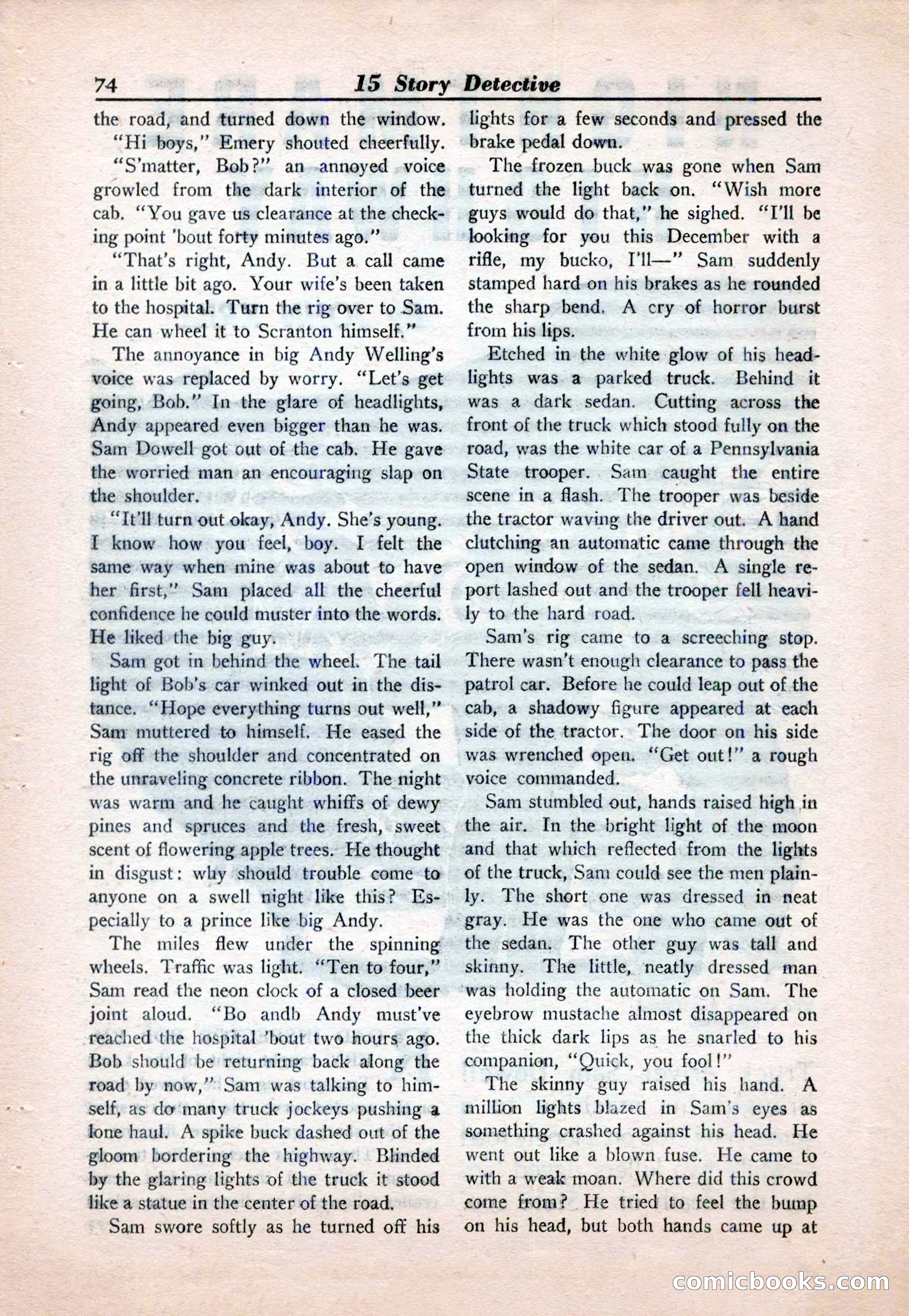 15 Story Detective, April 1950 — page 74 of 132