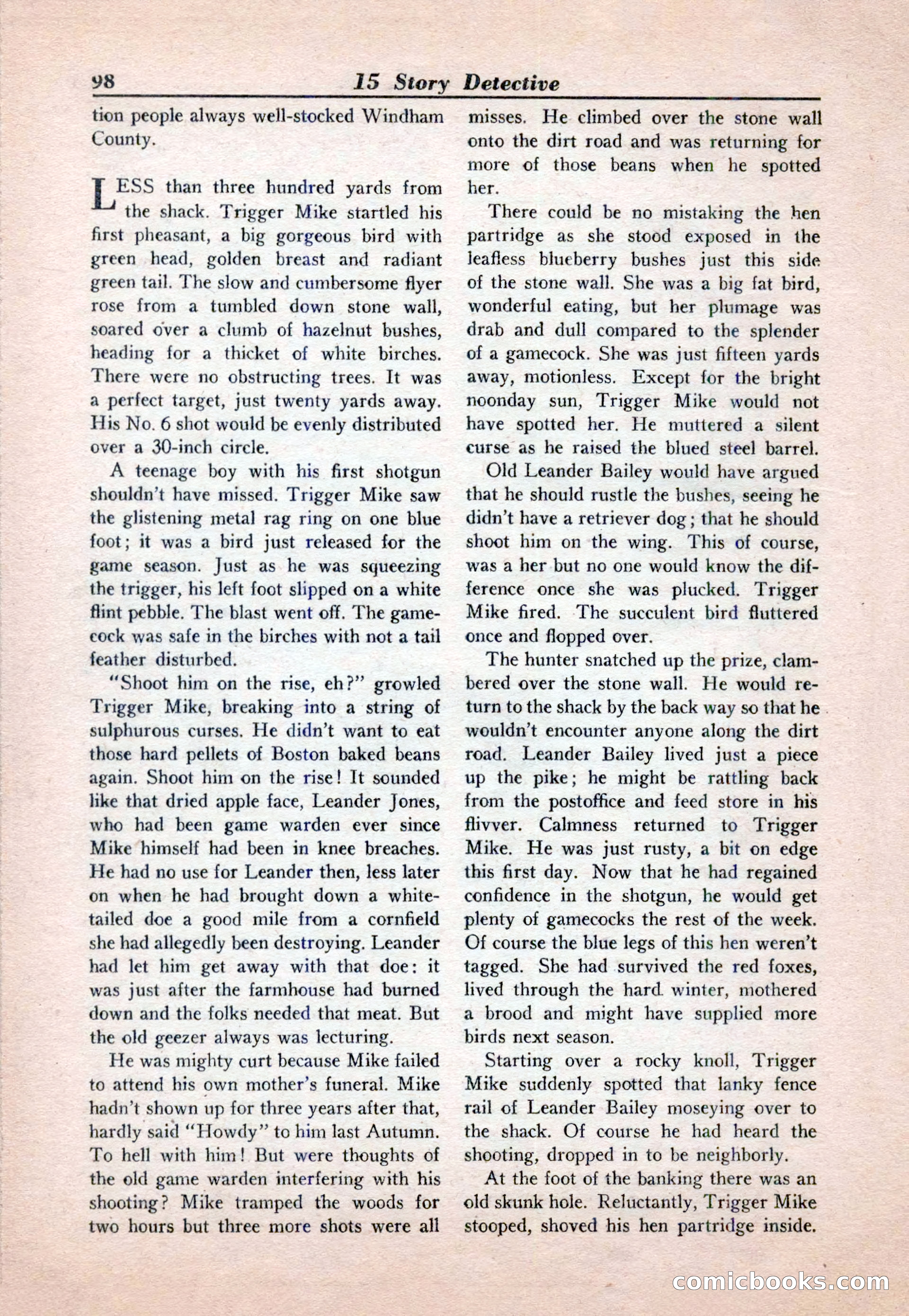 15 Story Detective, April 1950 — page 98 of 132