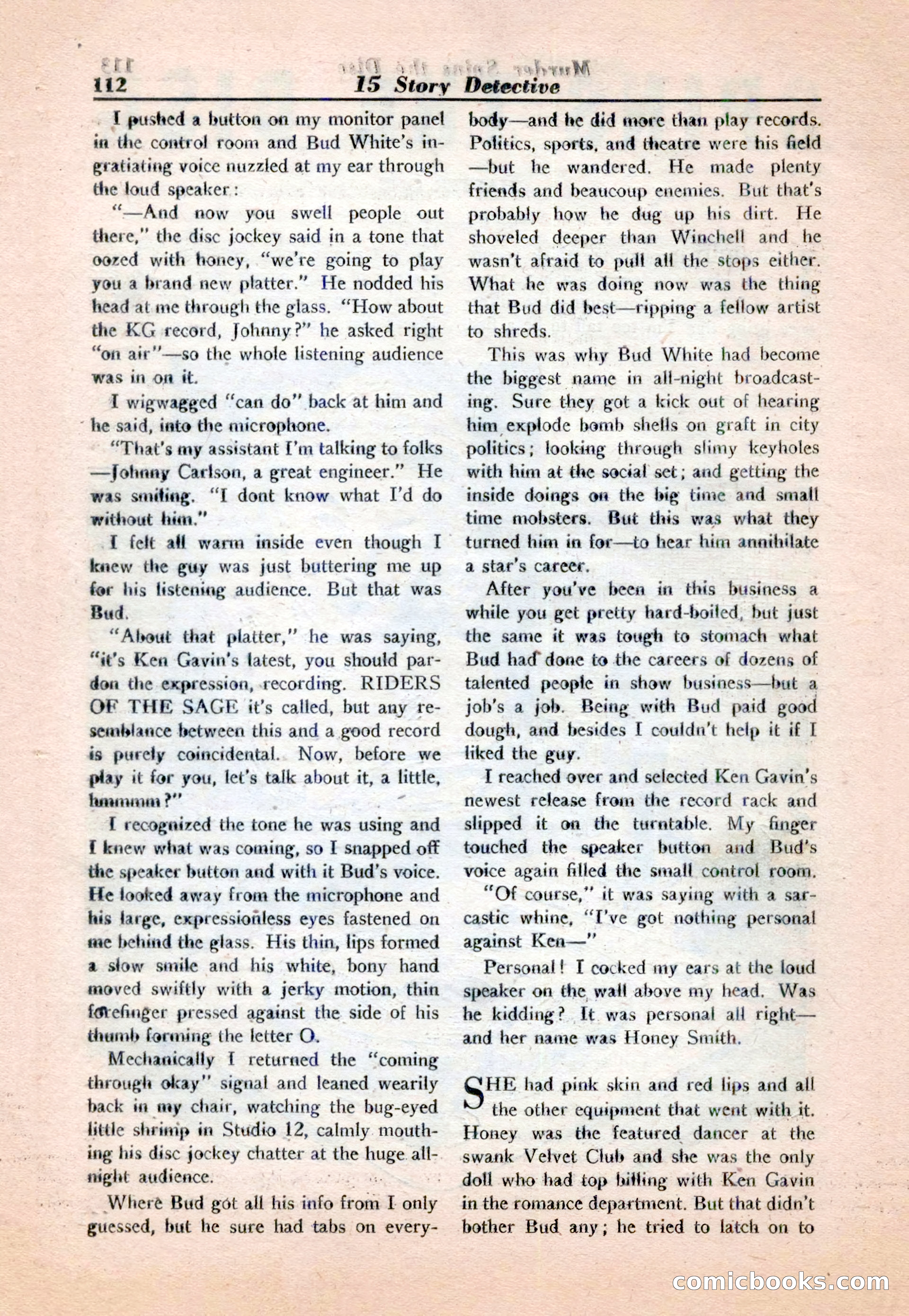 15 Story Detective, April 1950 — page 112 of 132