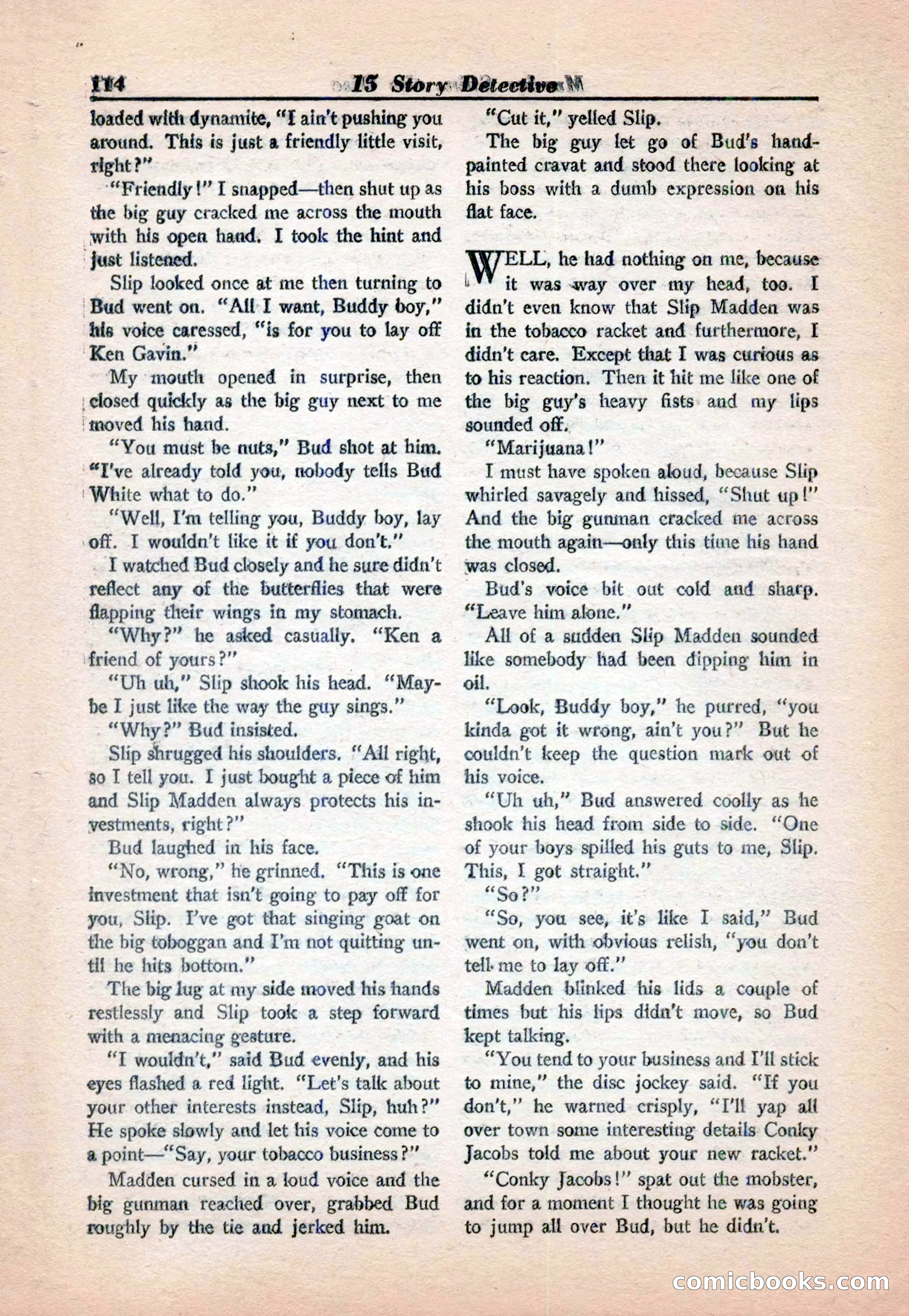 15 Story Detective, April 1950 — page 114 of 132