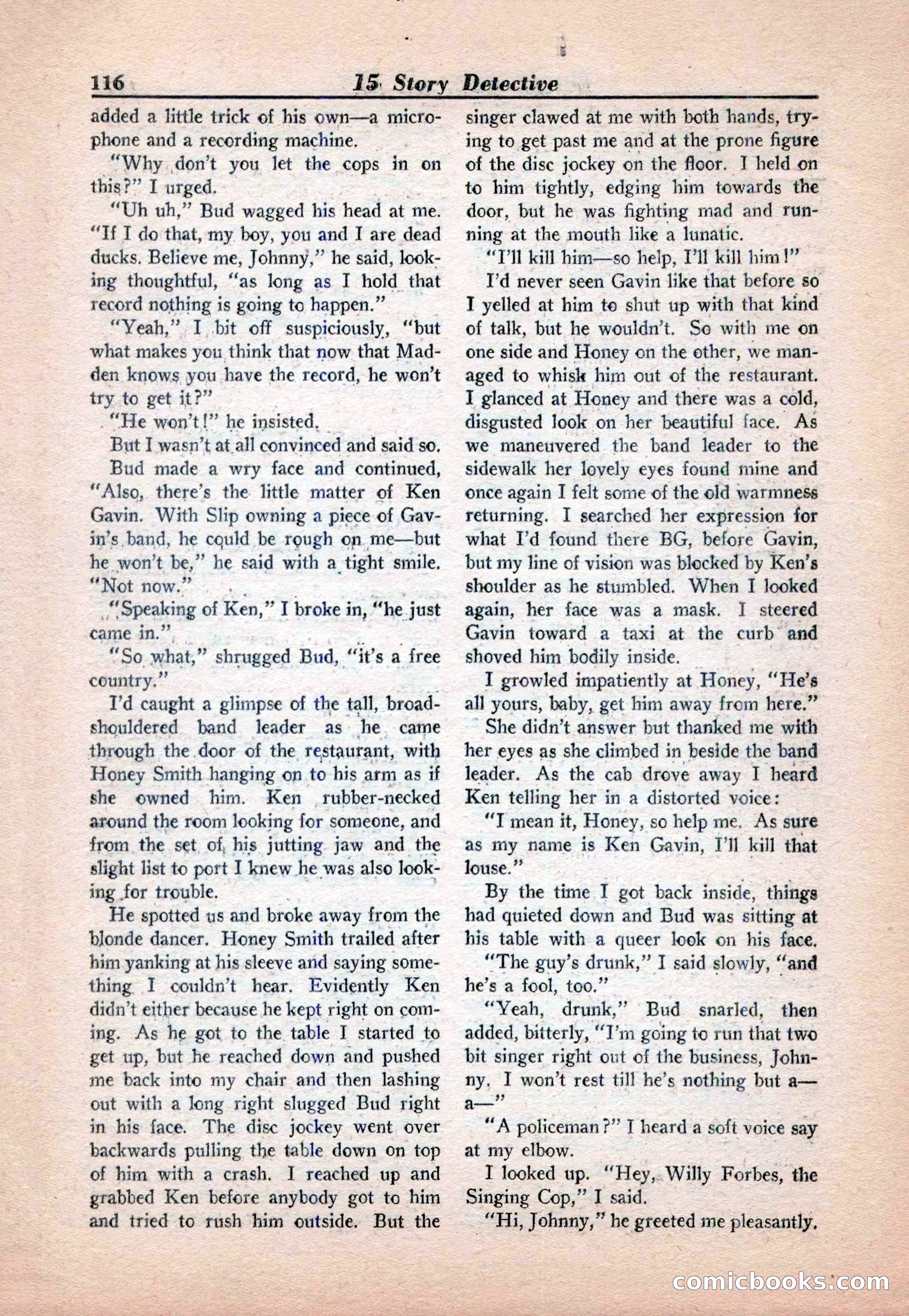 15 Story Detective, April 1950 — page 116 of 132