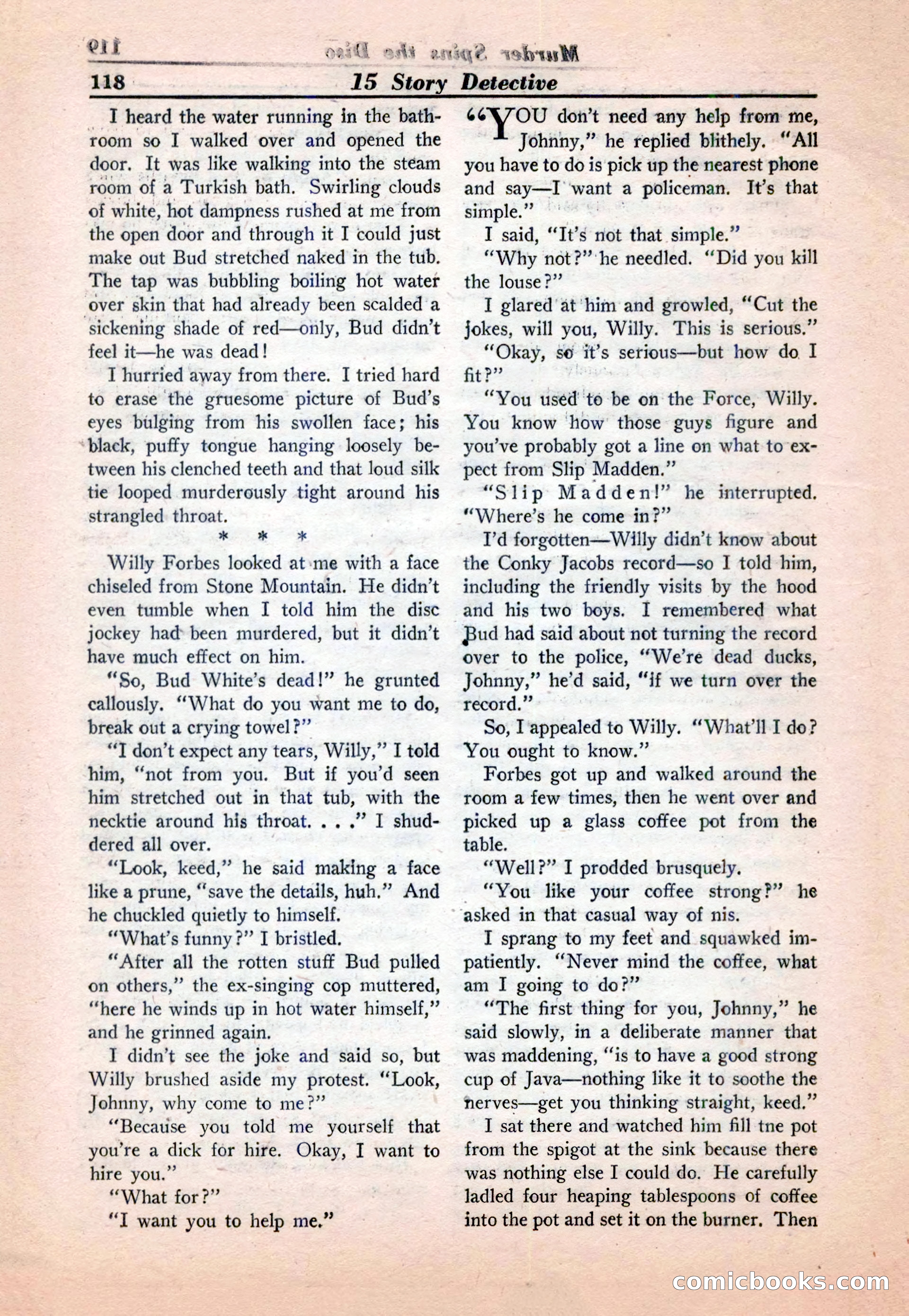 15 Story Detective, April 1950 — page 118 of 132