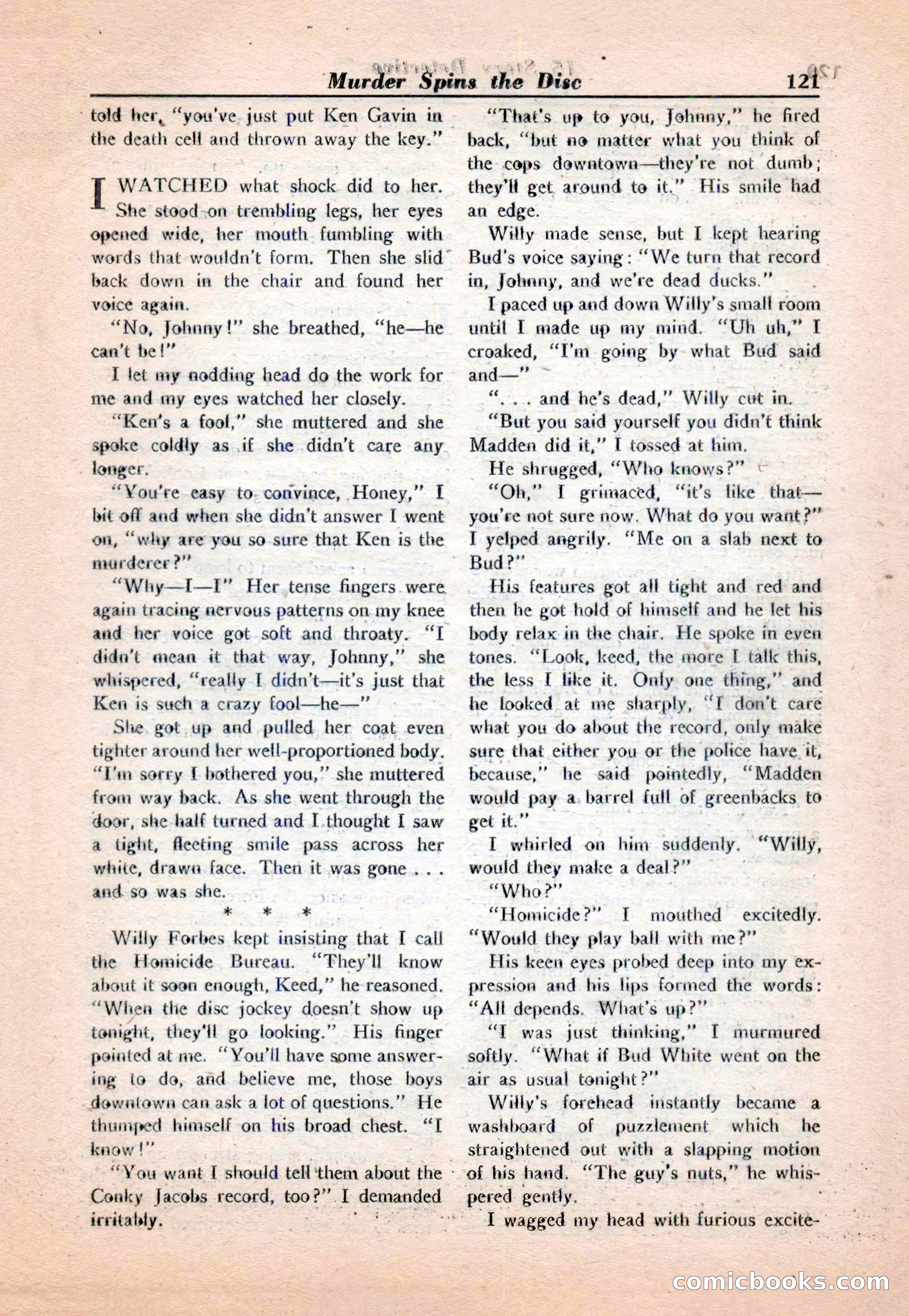 15 Story Detective, April 1950 — page 121 of 132