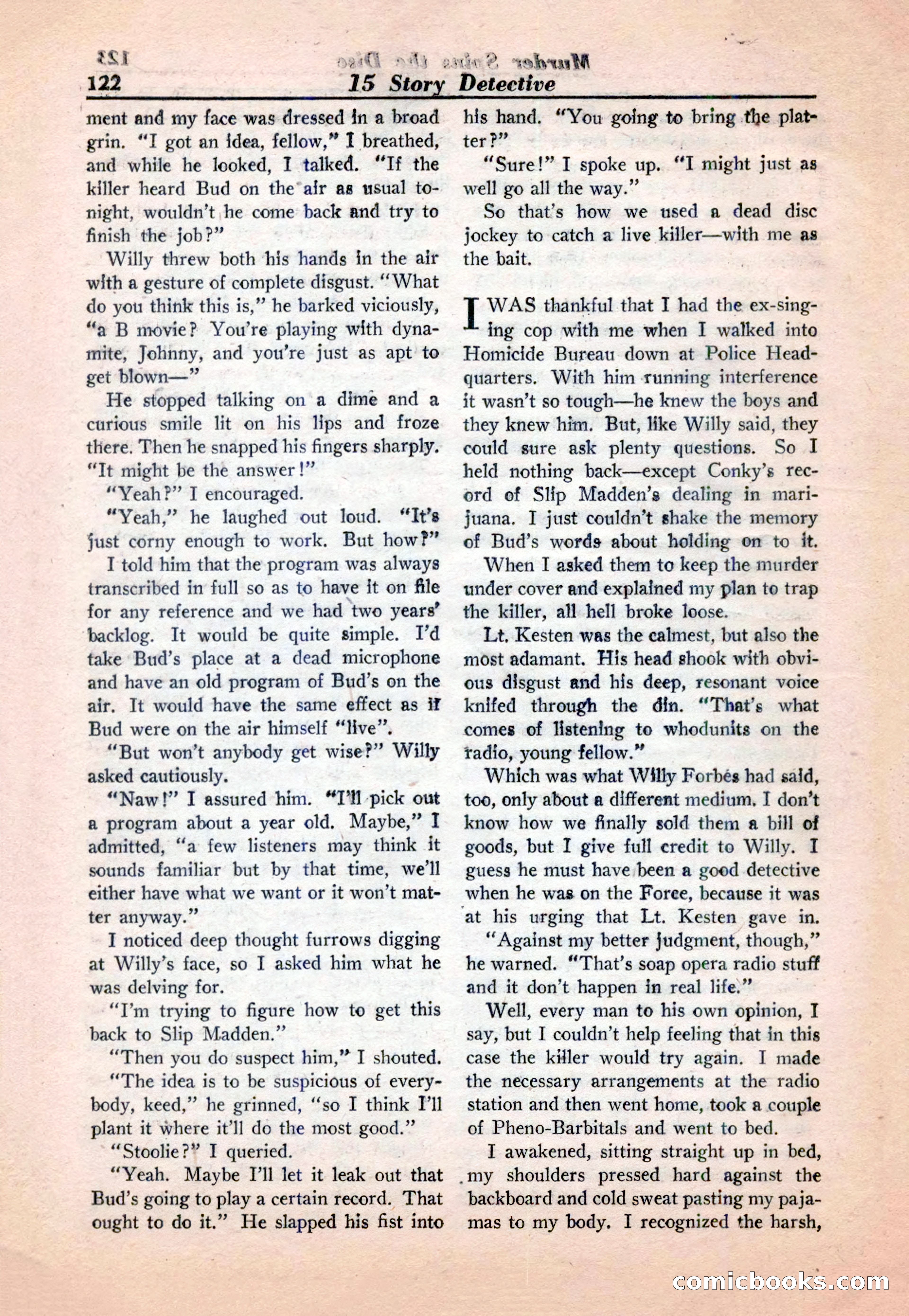 15 Story Detective, April 1950 — page 122 of 132