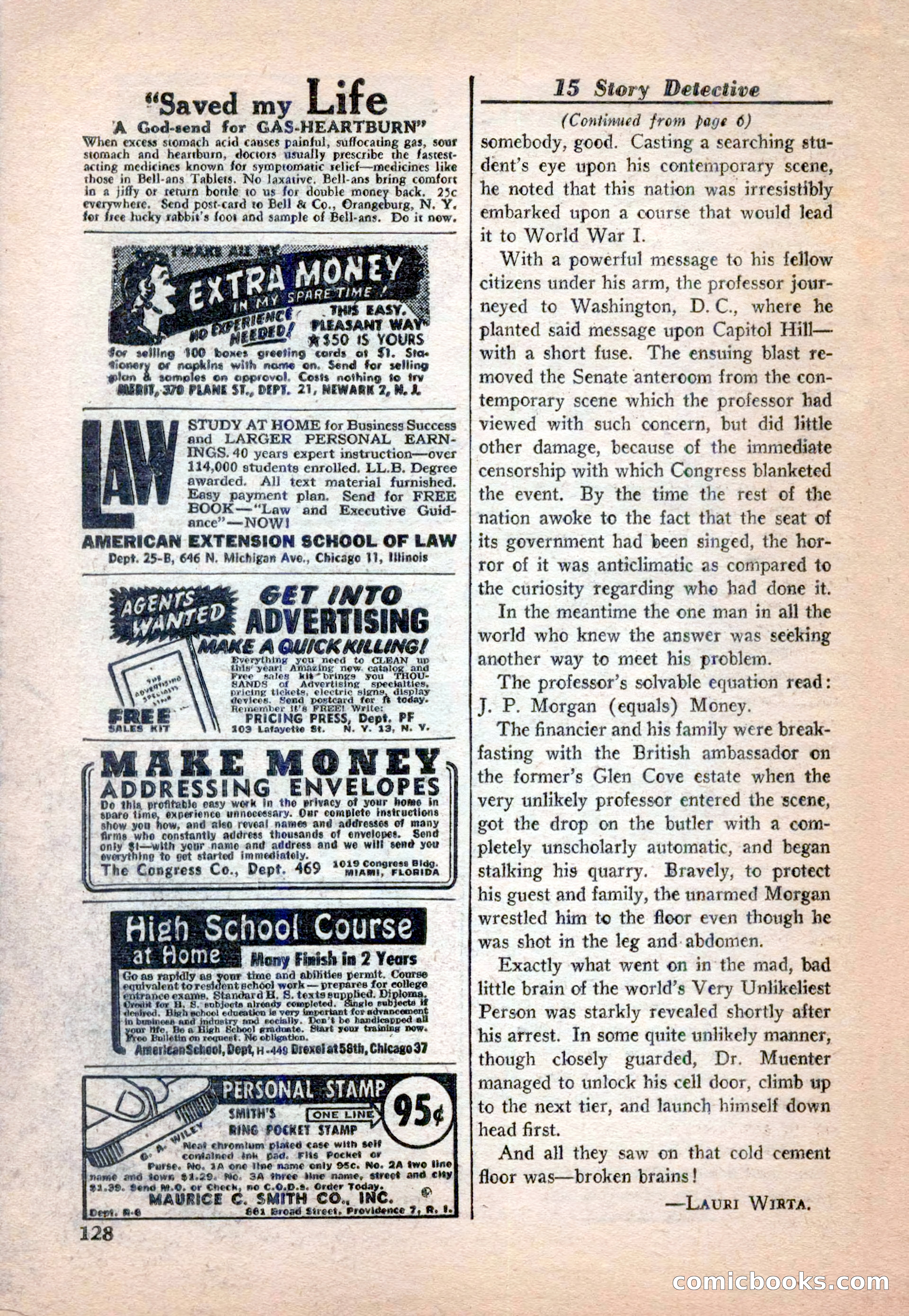 15 Story Detective, April 1950 — page 128 of 132
