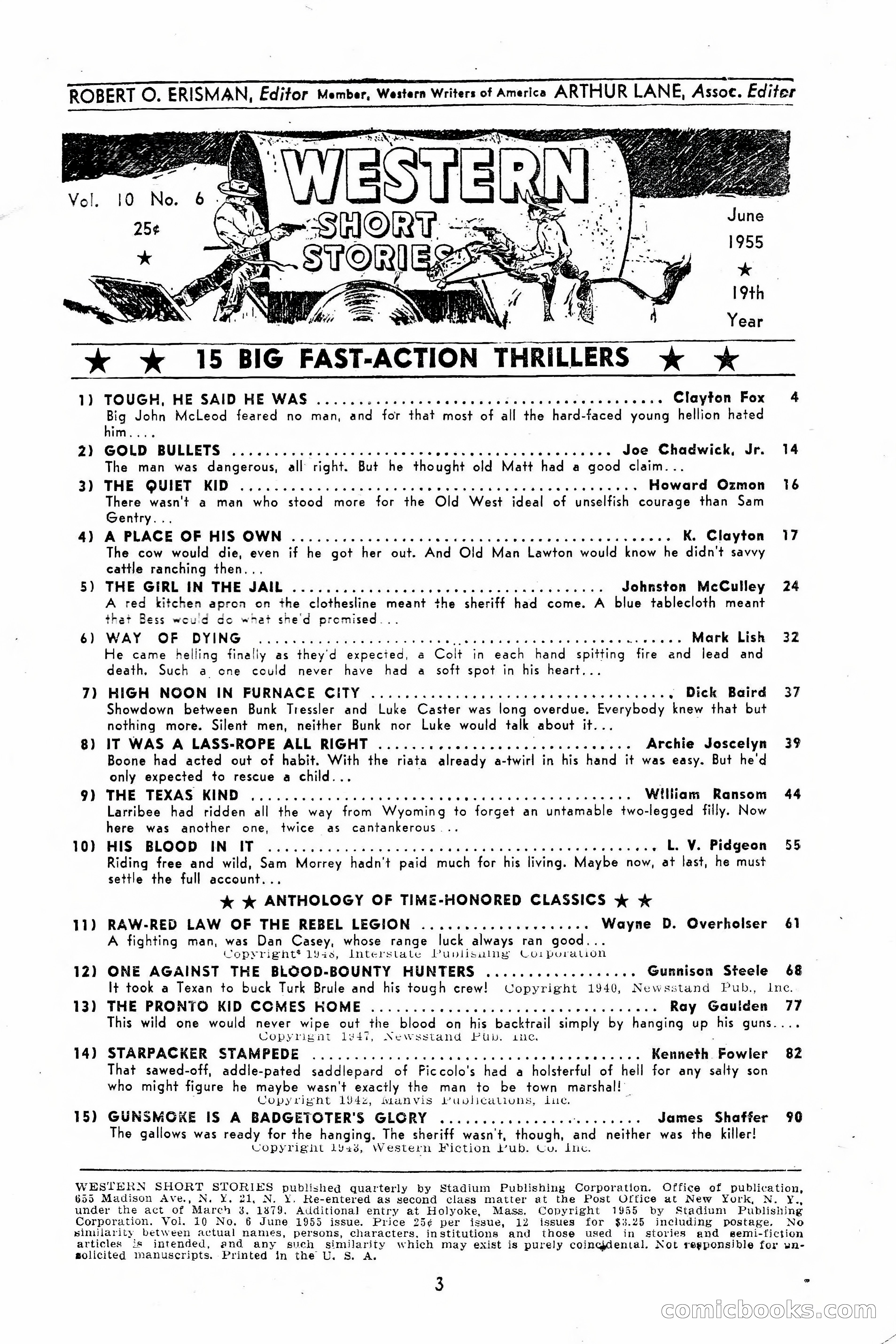 15 Western Short Stories — page 3 of 101