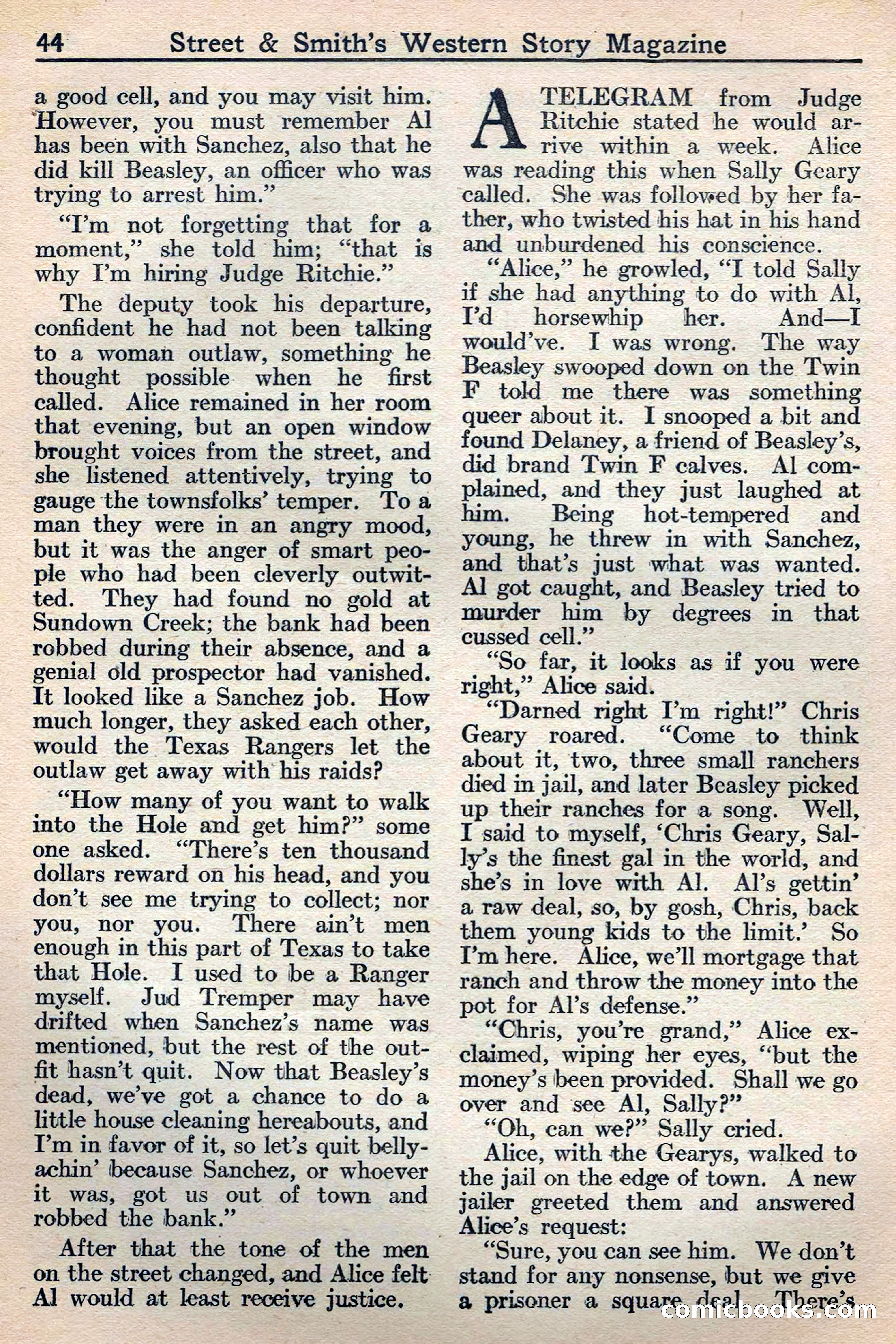 Western Story Magazine, May 12, 1934 — page 46 of 147