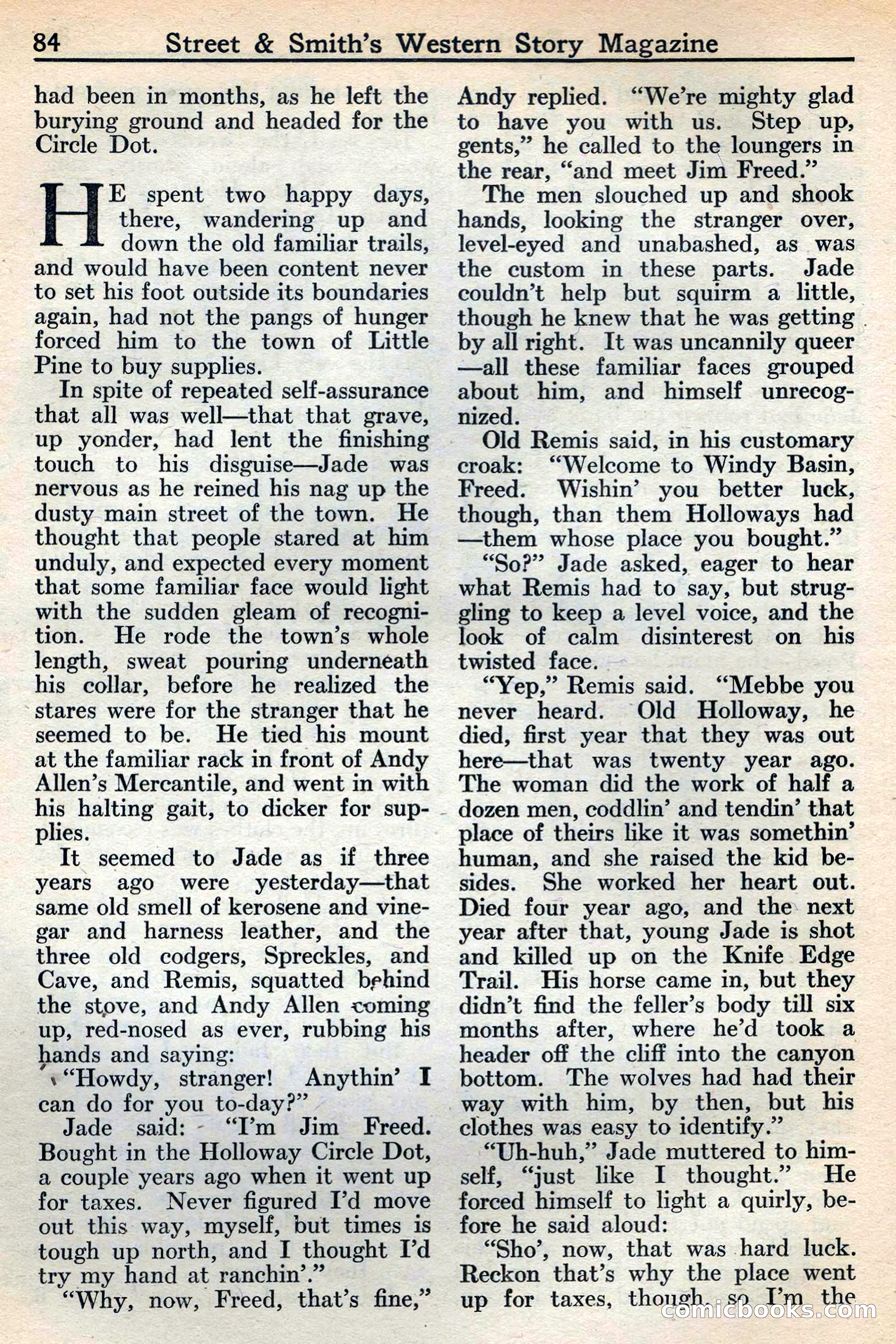Western Story Magazine, May 12, 1934 — page 86 of 147