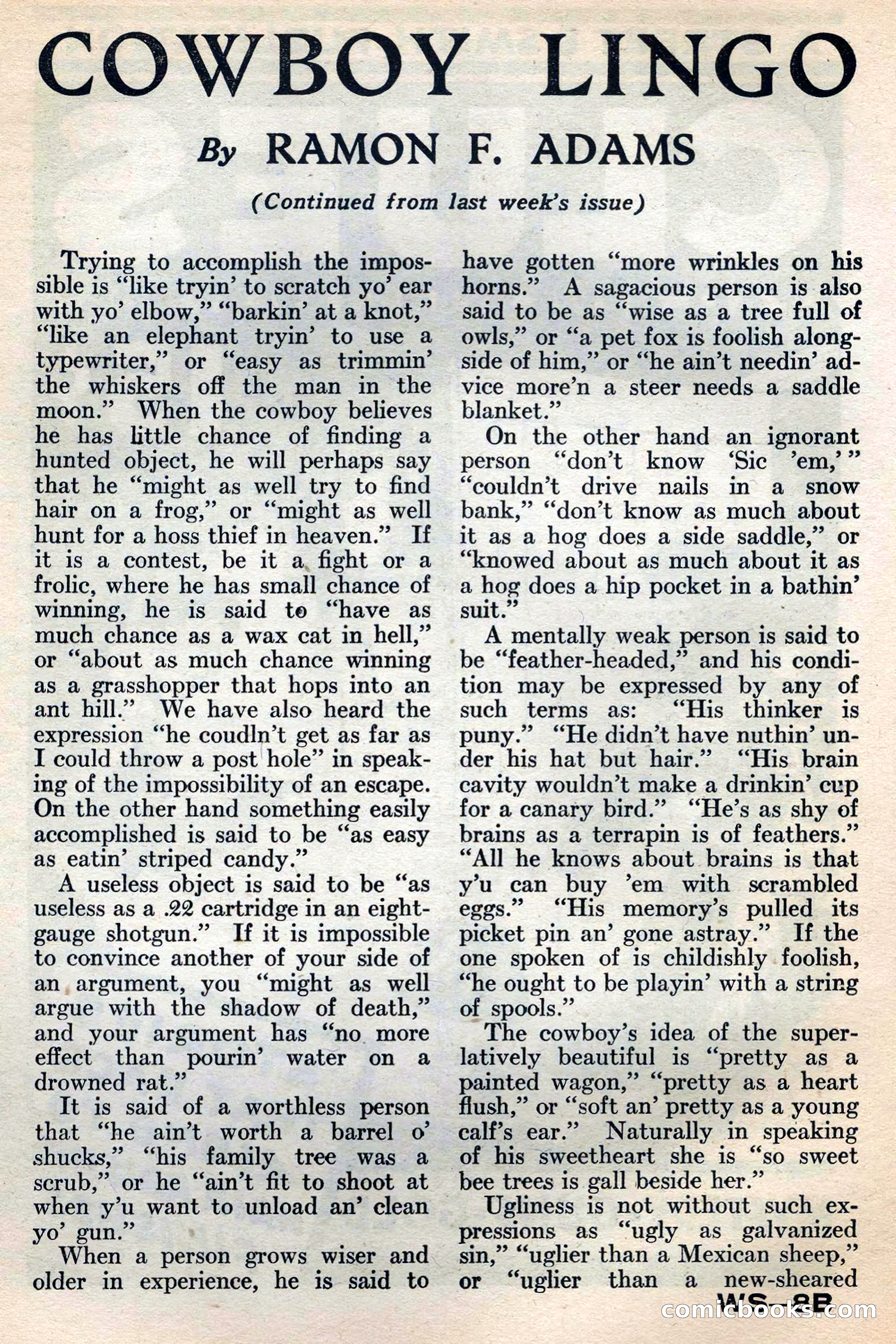Western Story Magazine, May 12, 1934 — page 130 of 147