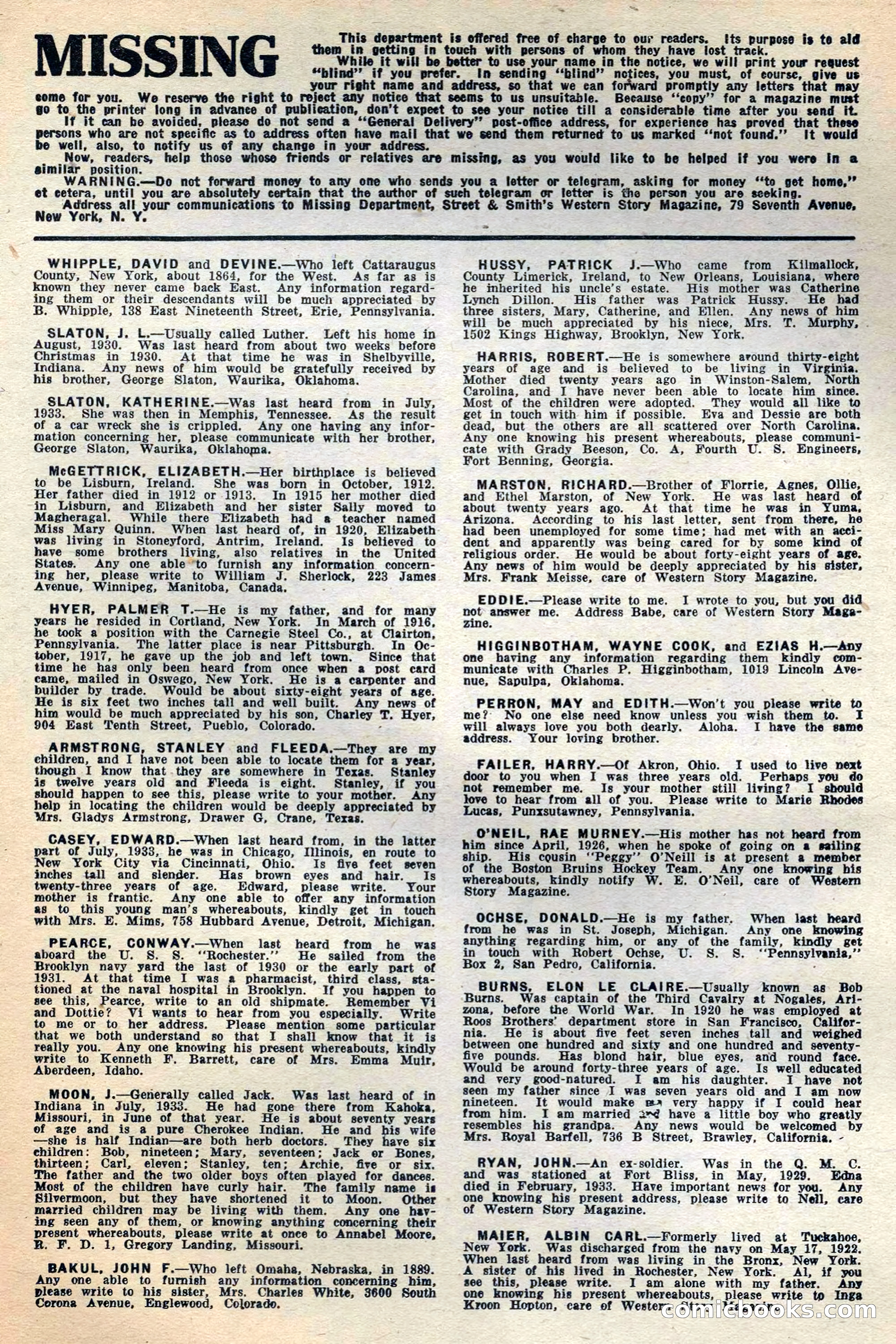 Western Story Magazine, May 12, 1934 — page 145 of 147