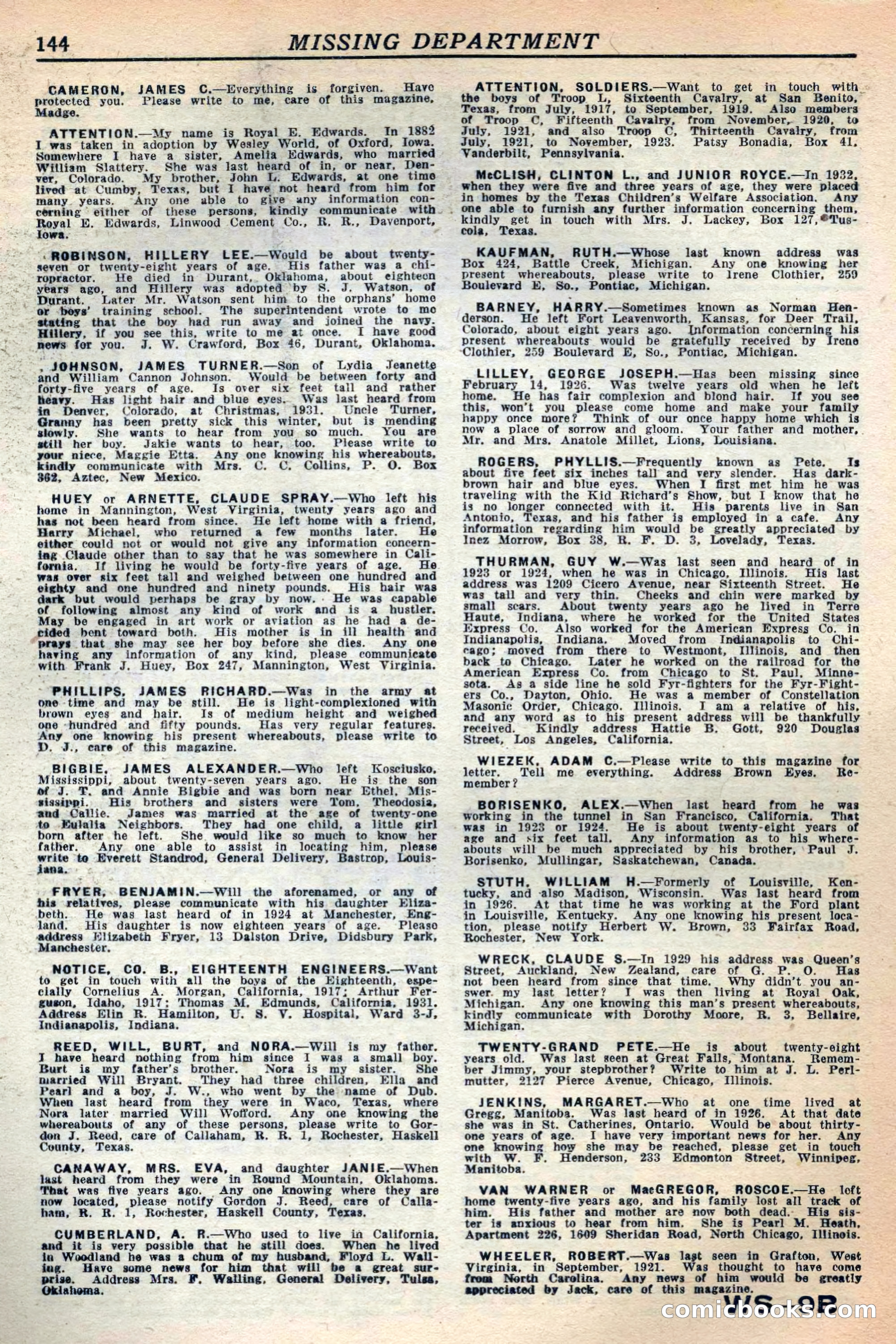 Western Story Magazine, May 12, 1934 — page 146 of 147
