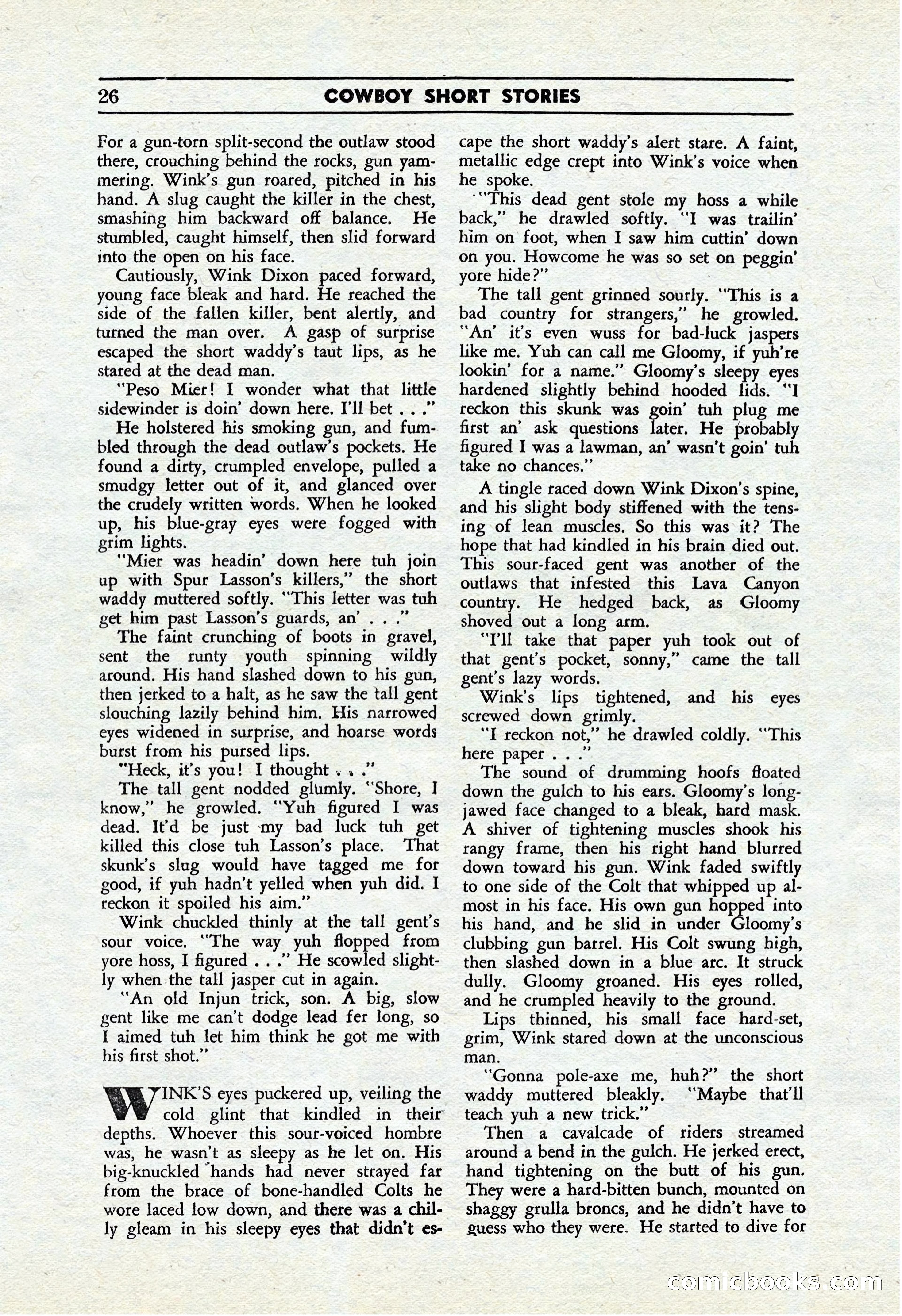Cowboy Short Stories, November 1939 — page 25 of 114
