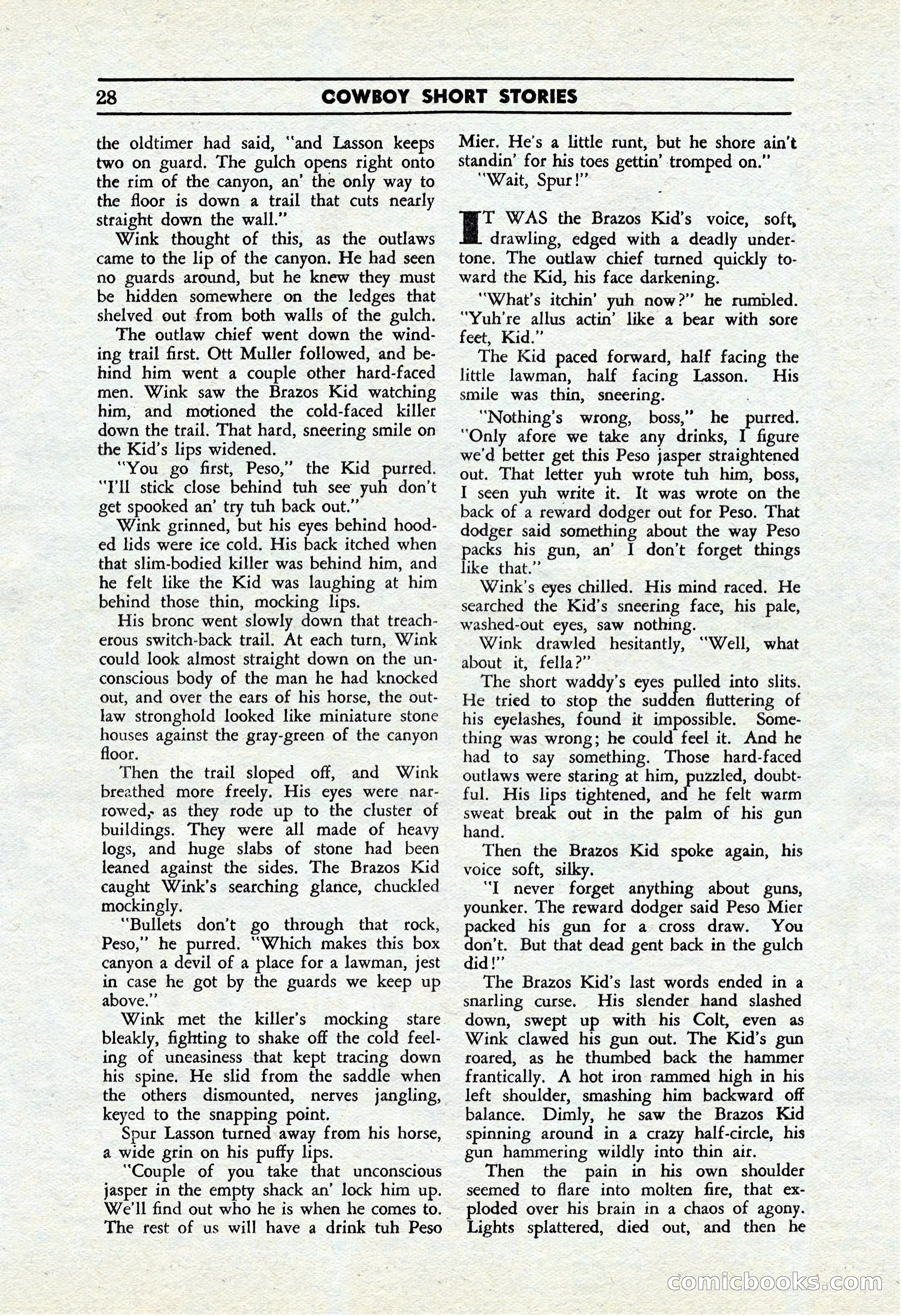 Cowboy Short Stories, November 1939 — page 27 of 114