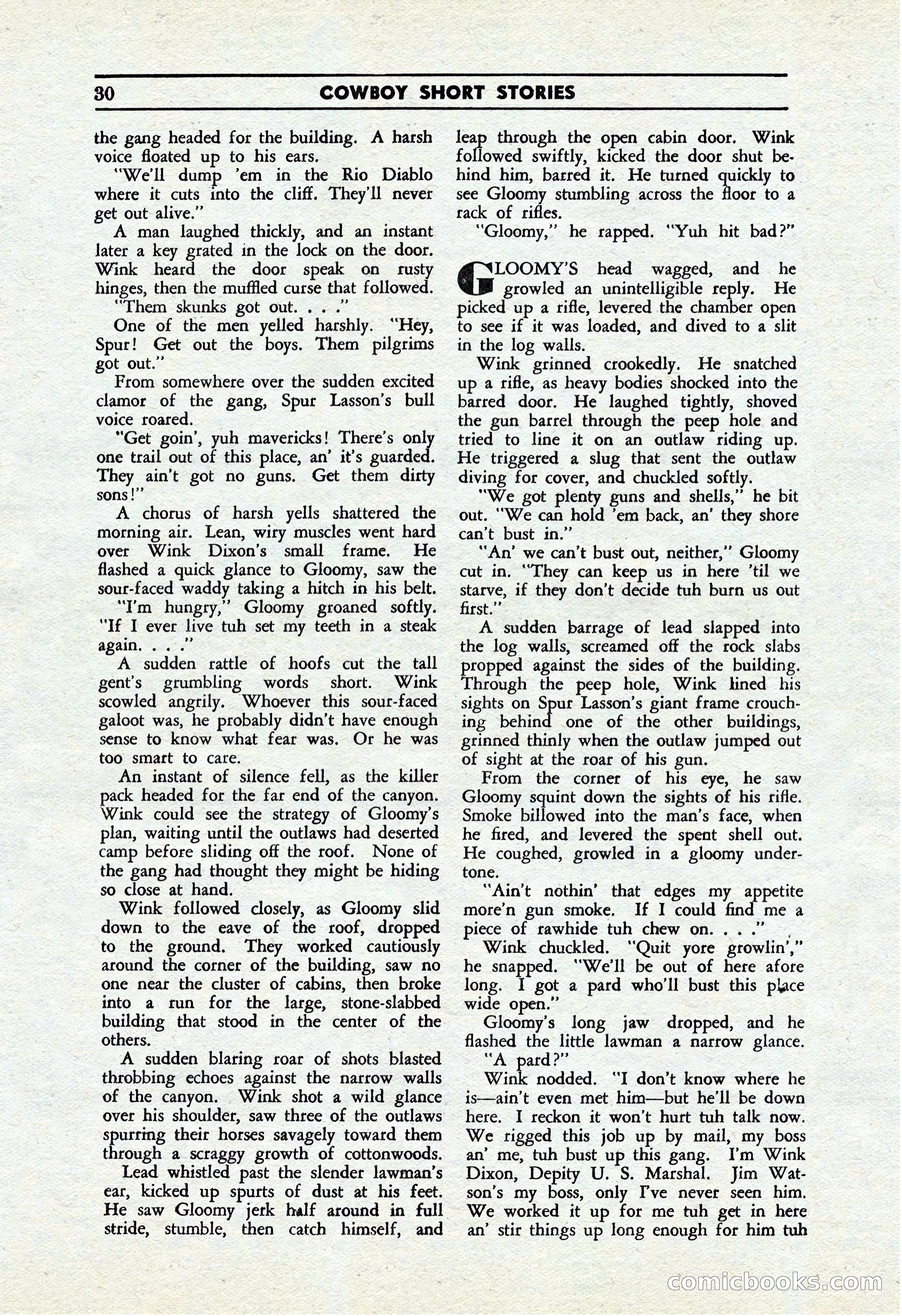 Cowboy Short Stories, November 1939 — page 29 of 114