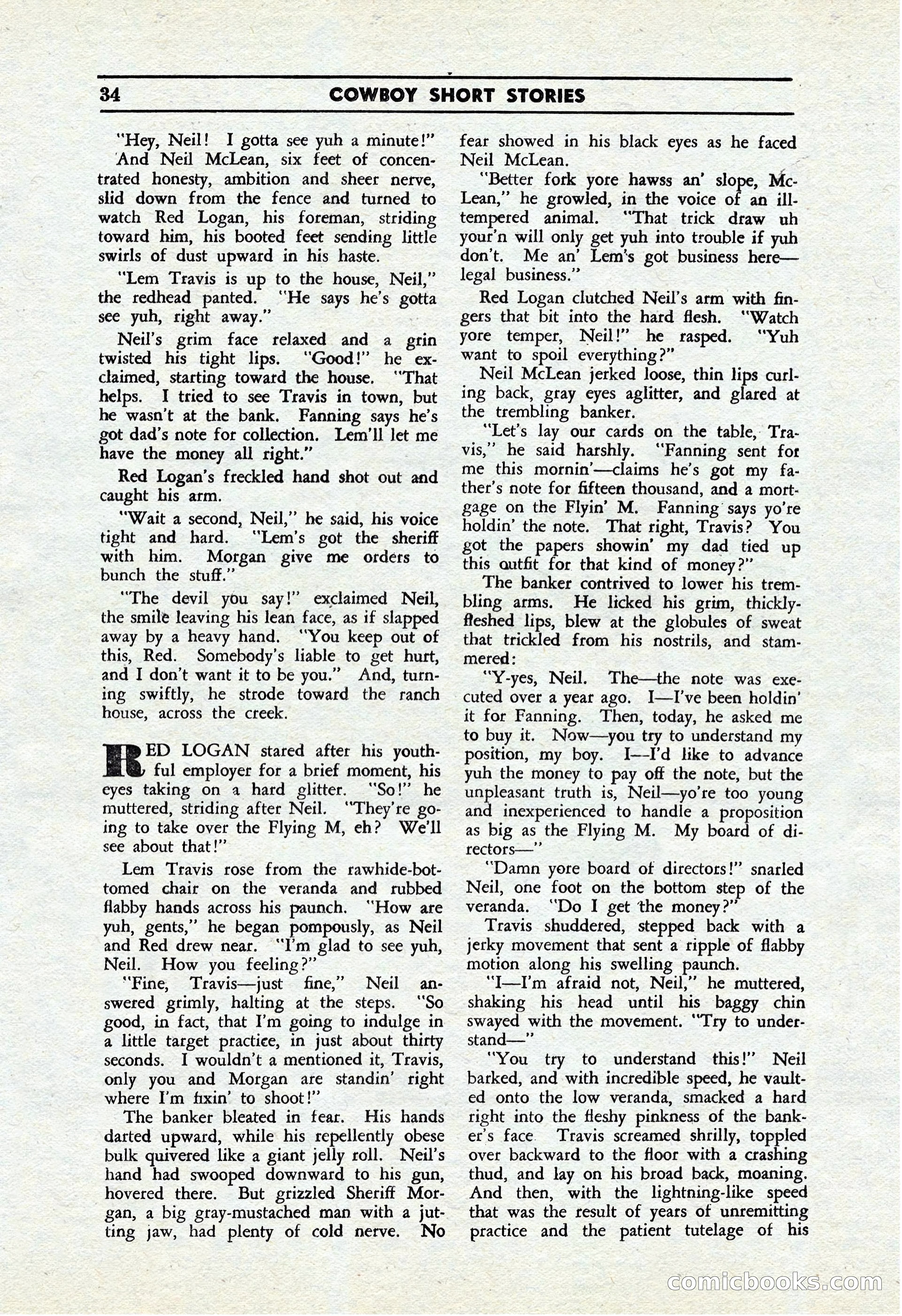 Cowboy Short Stories, November 1939 — page 33 of 114