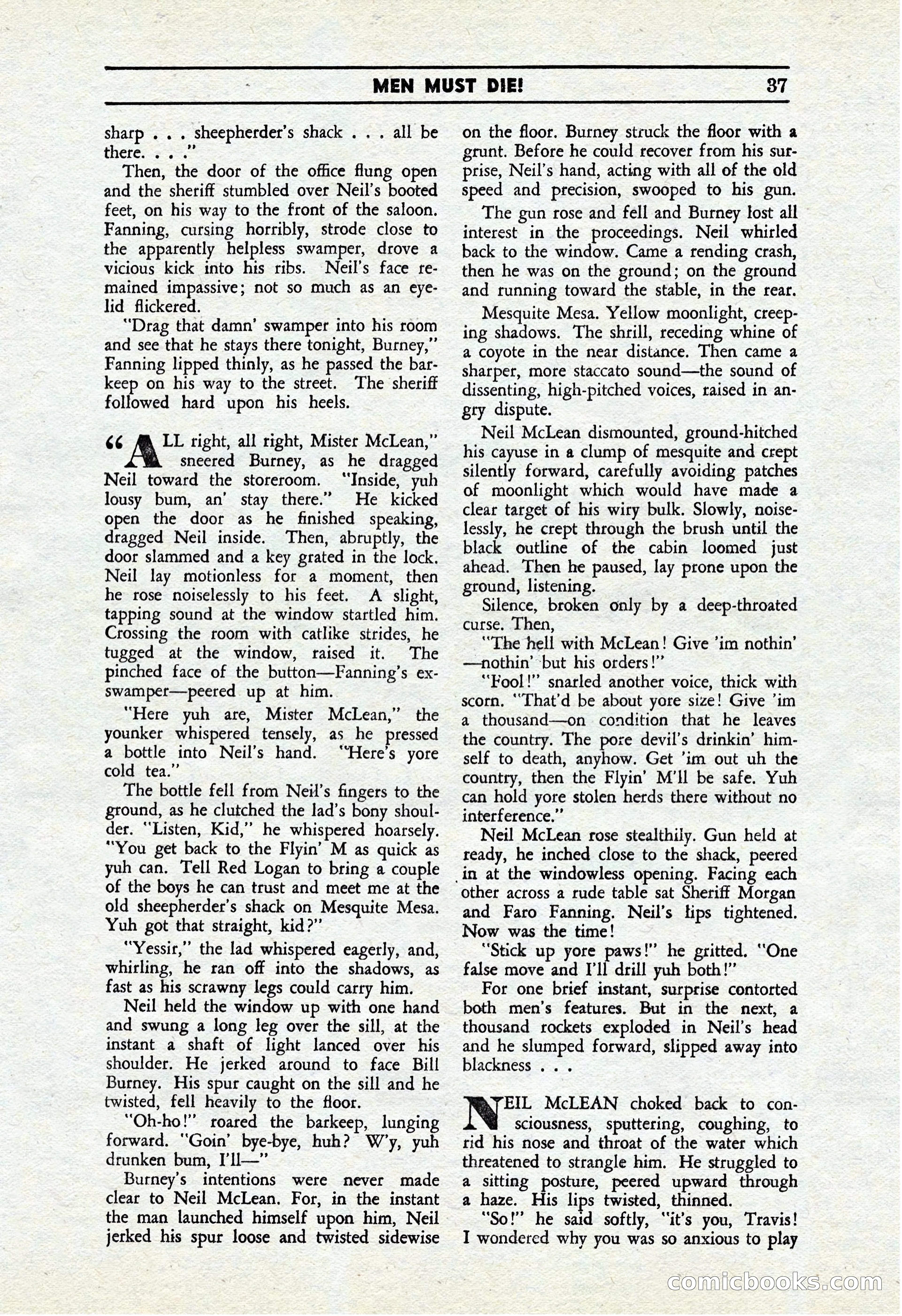 Cowboy Short Stories, November 1939 — page 36 of 114
