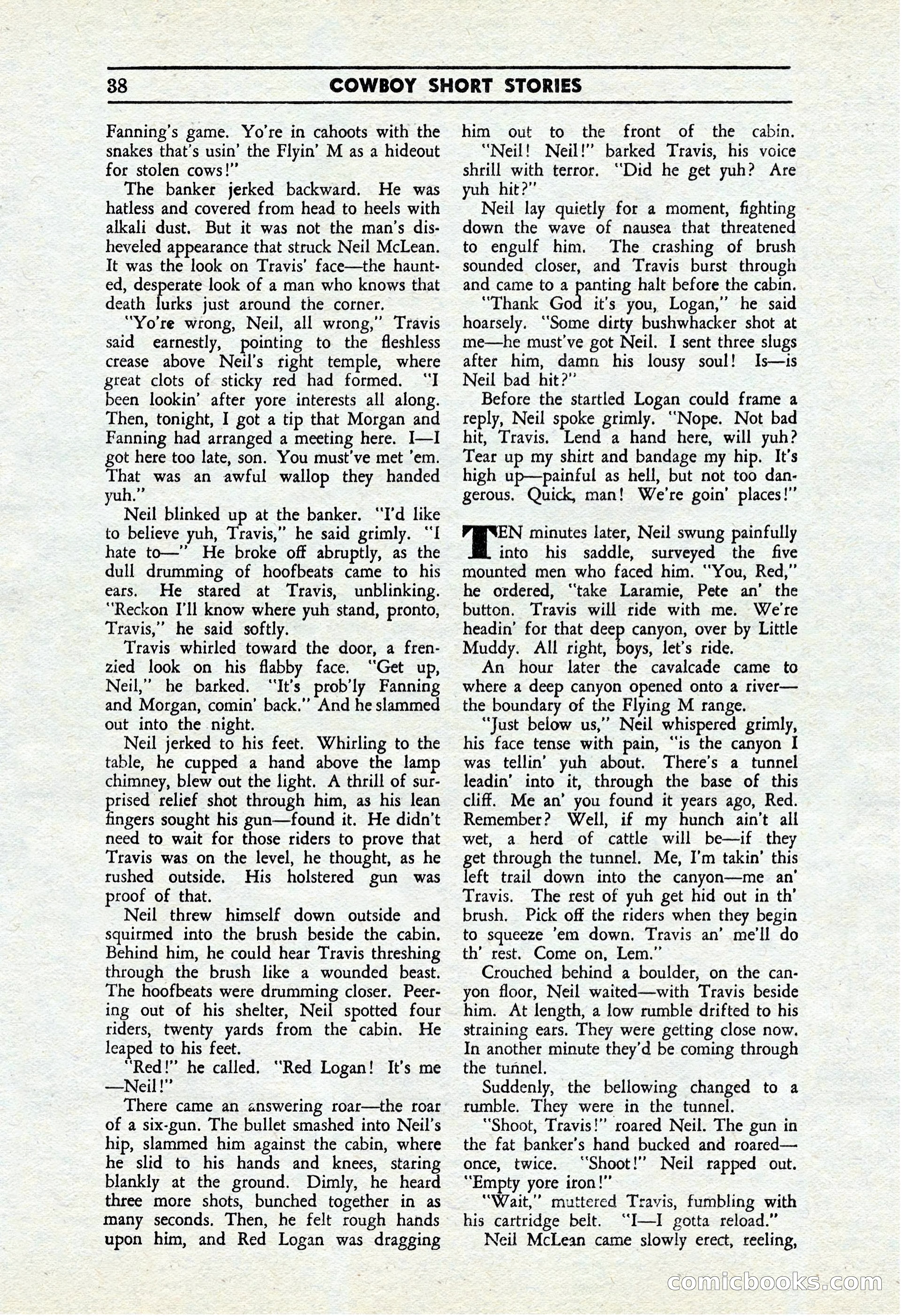 Cowboy Short Stories, November 1939 — page 37 of 114