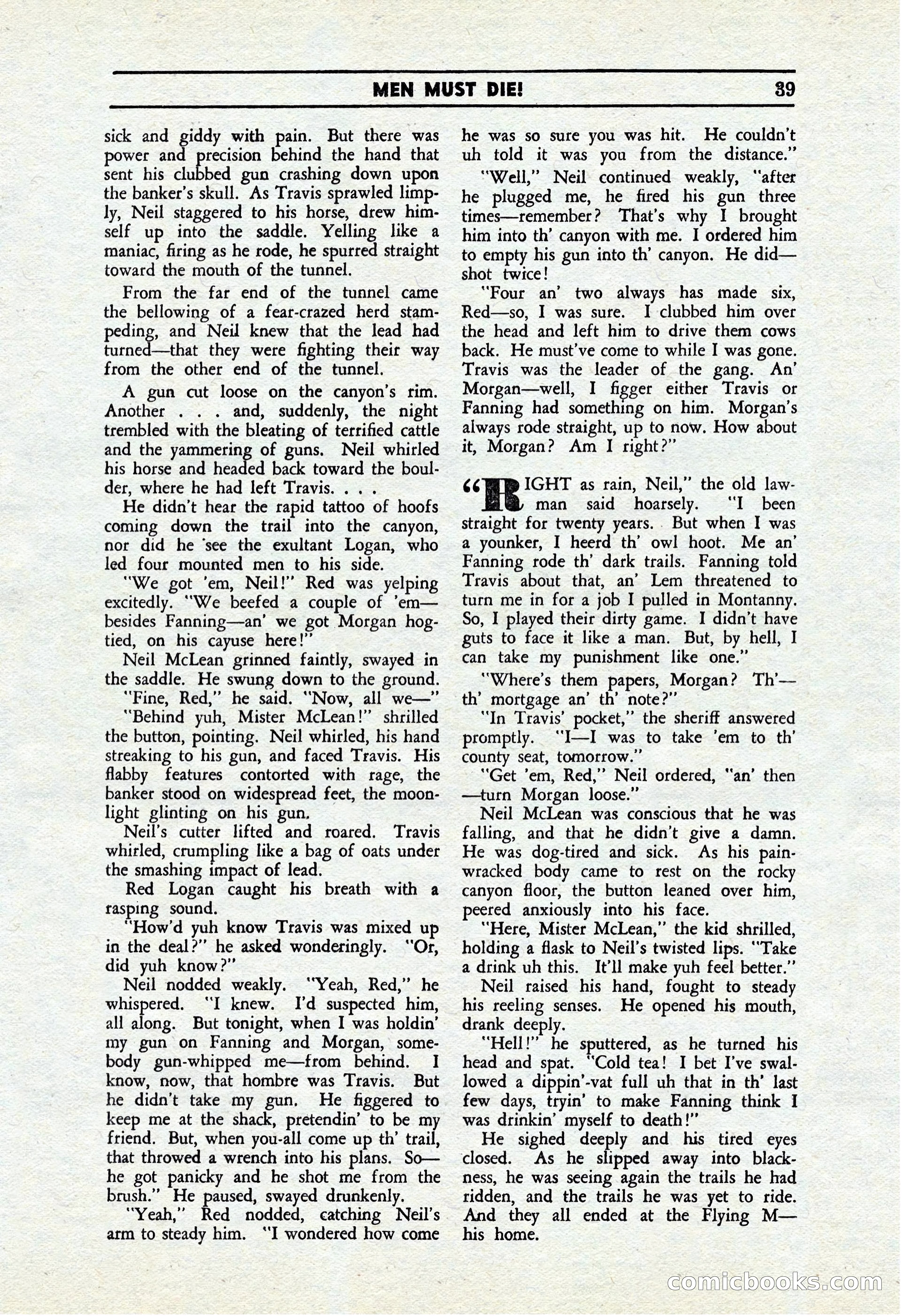 Cowboy Short Stories, November 1939 — page 38 of 114