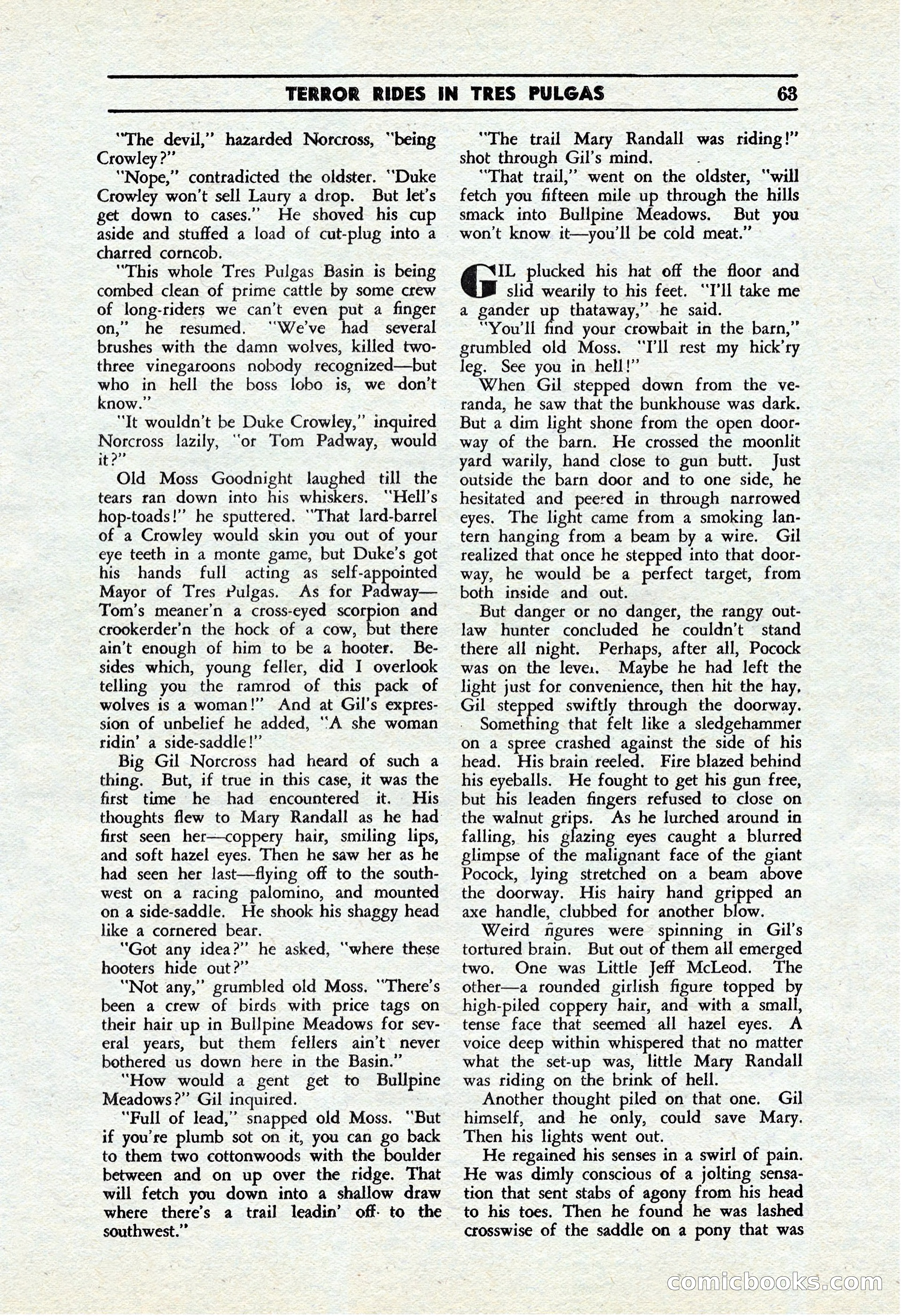 Cowboy Short Stories, November 1939 — page 62 of 114