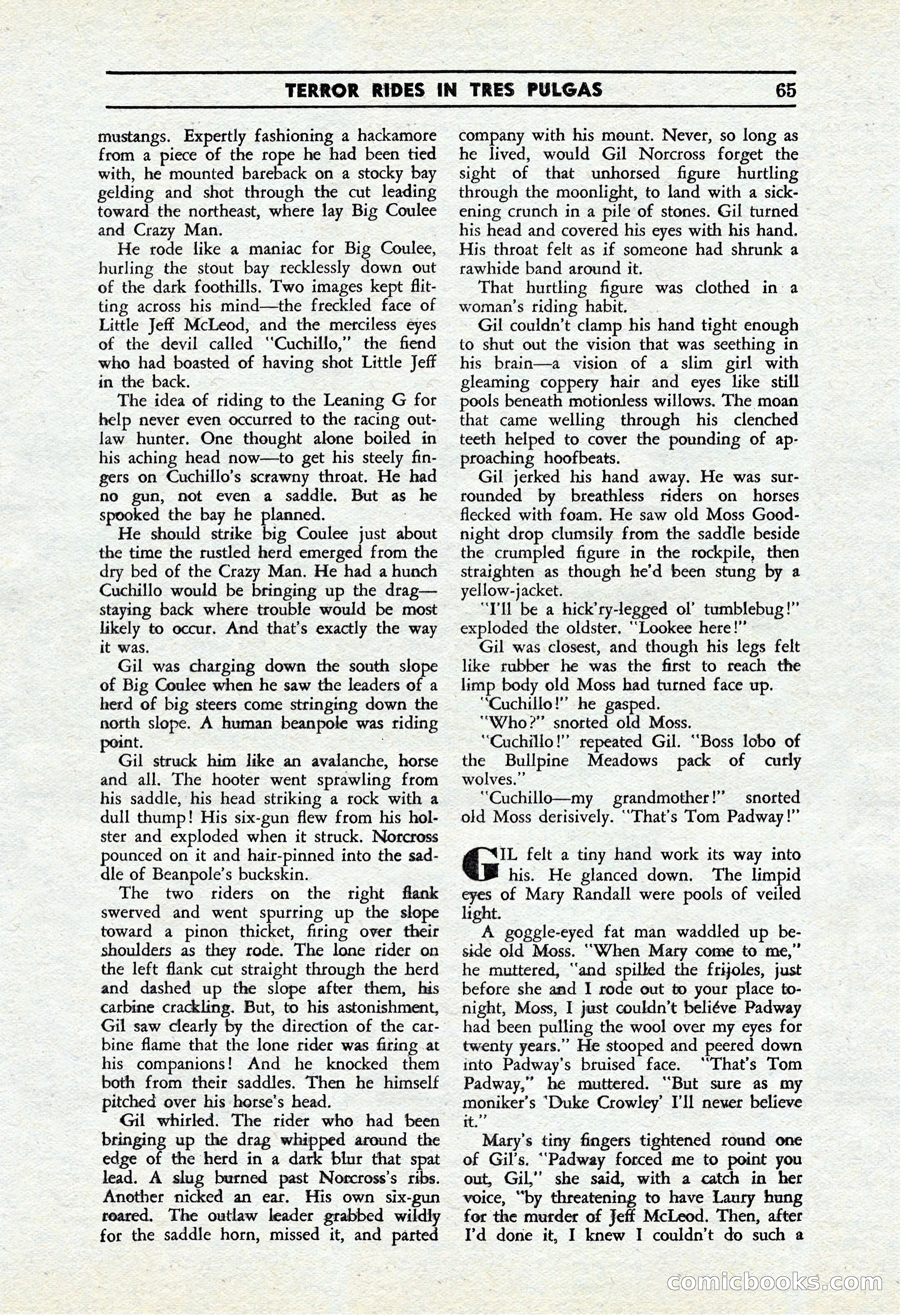 Cowboy Short Stories, November 1939 — page 64 of 114